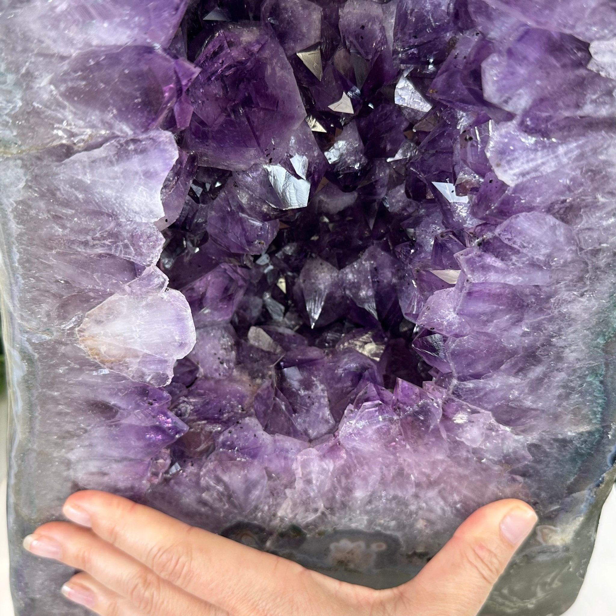 Extra Quality Polished Brazilian Amethyst Cathedral, 70.9 lbs & 28.7" tall Model #5602-0177 by Brazil Gems - Brazil GemsBrazil GemsExtra Quality Polished Brazilian Amethyst Cathedral, 70.9 lbs & 28.7" tall Model #5602-0177 by Brazil GemsPolished Cathedrals5602-0177