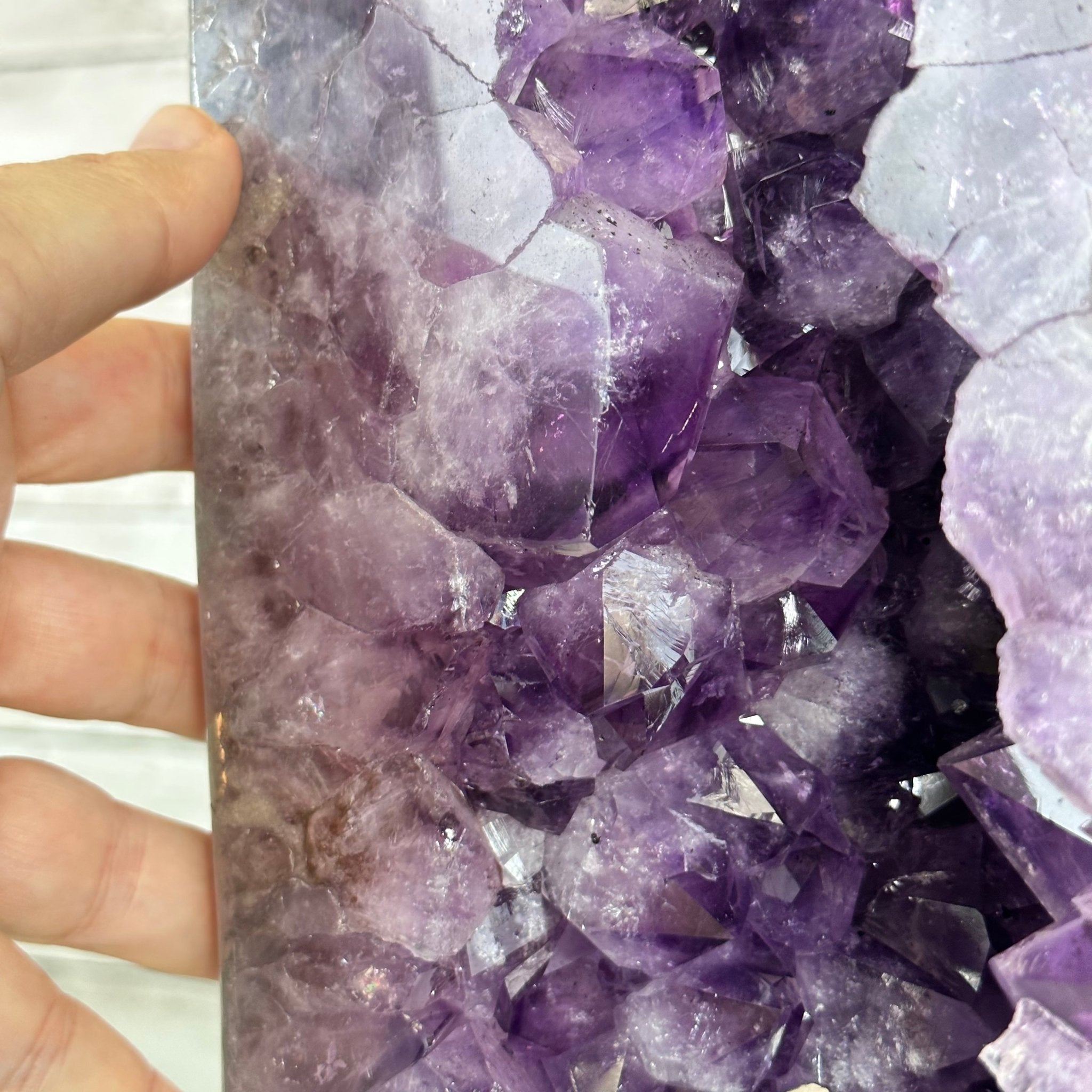 Extra Quality Polished Brazilian Amethyst Cathedral, 70.9 lbs & 28.7" tall Model #5602-0177 by Brazil Gems - Brazil GemsBrazil GemsExtra Quality Polished Brazilian Amethyst Cathedral, 70.9 lbs & 28.7" tall Model #5602-0177 by Brazil GemsPolished Cathedrals5602-0177