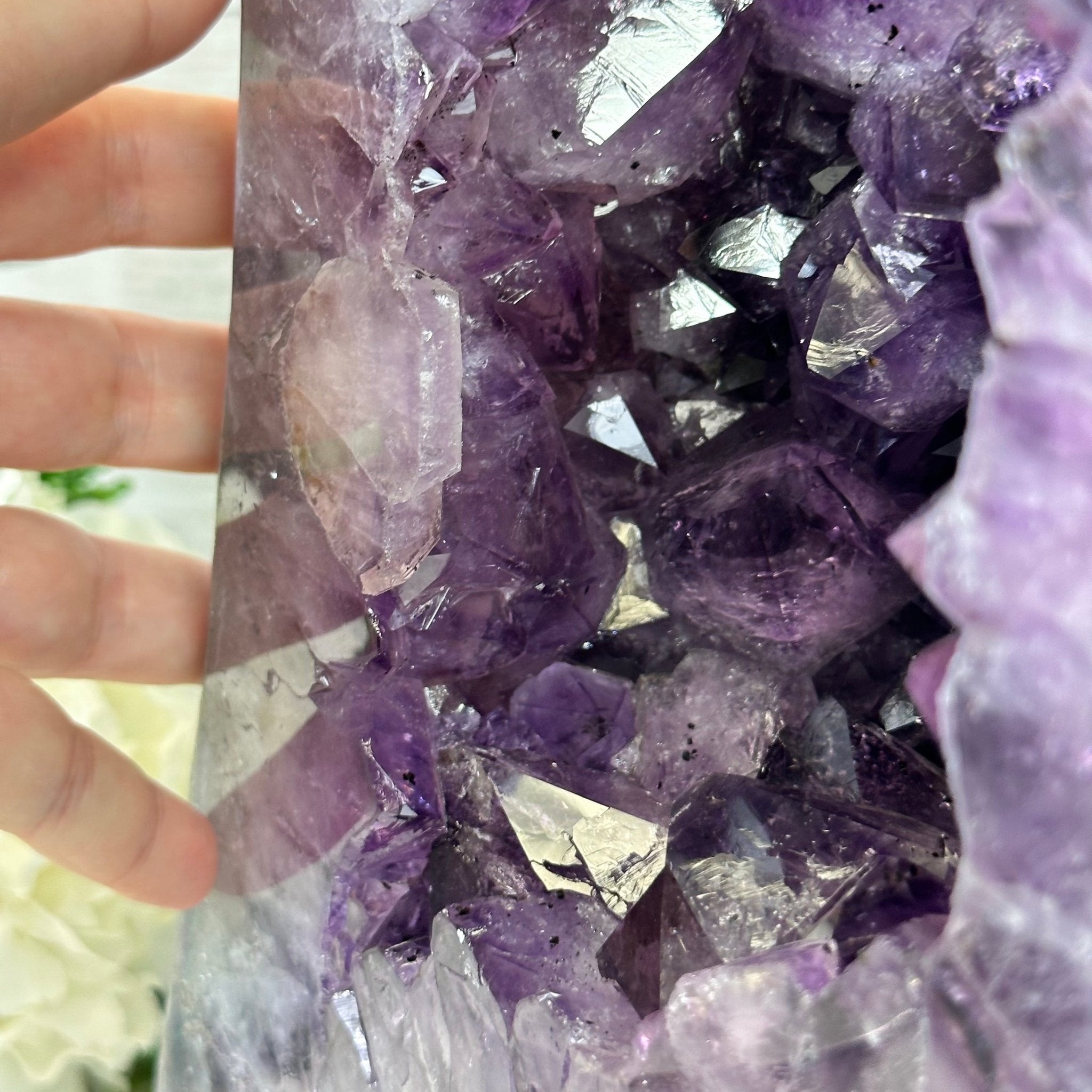 Extra Quality Polished Brazilian Amethyst Cathedral, 70.9 lbs & 28.7" tall Model #5602-0177 by Brazil Gems - Brazil GemsBrazil GemsExtra Quality Polished Brazilian Amethyst Cathedral, 70.9 lbs & 28.7" tall Model #5602-0177 by Brazil GemsPolished Cathedrals5602-0177