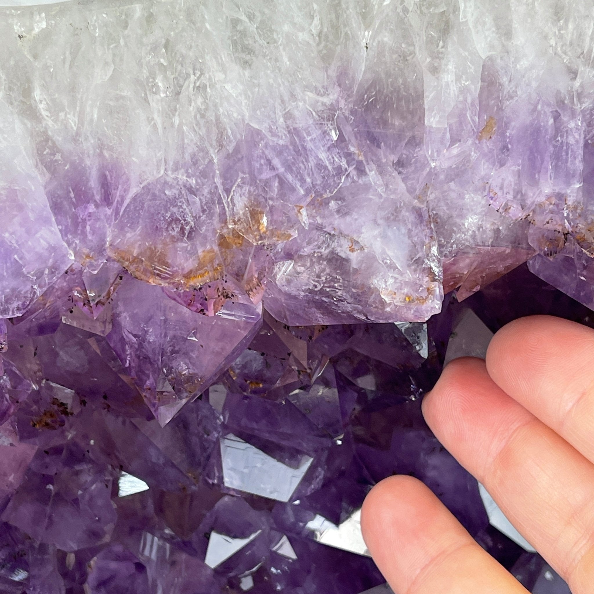 Extra Quality Polished Brazilian Amethyst Cathedral, 76.7 lbs & 16.75" tall Model #5602-0103 by Brazil Gems - Brazil GemsBrazil GemsExtra Quality Polished Brazilian Amethyst Cathedral, 76.7 lbs & 16.75" tall Model #5602-0103 by Brazil GemsPolished Cathedrals5602-0103