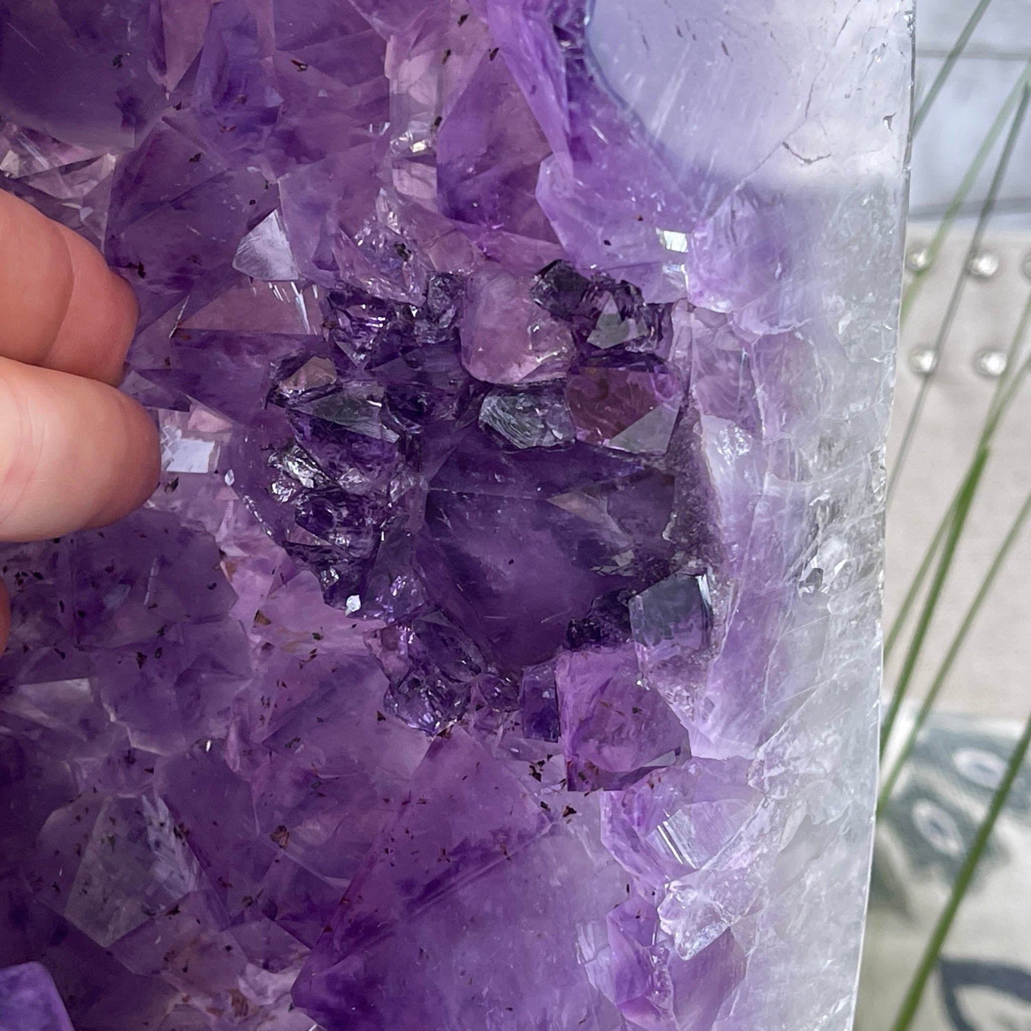 Extra Quality Polished Brazilian Amethyst Cathedral, 76.7 lbs & 16.75" tall Model #5602-0103 by Brazil Gems - Brazil GemsBrazil GemsExtra Quality Polished Brazilian Amethyst Cathedral, 76.7 lbs & 16.75" tall Model #5602-0103 by Brazil GemsPolished Cathedrals5602-0103