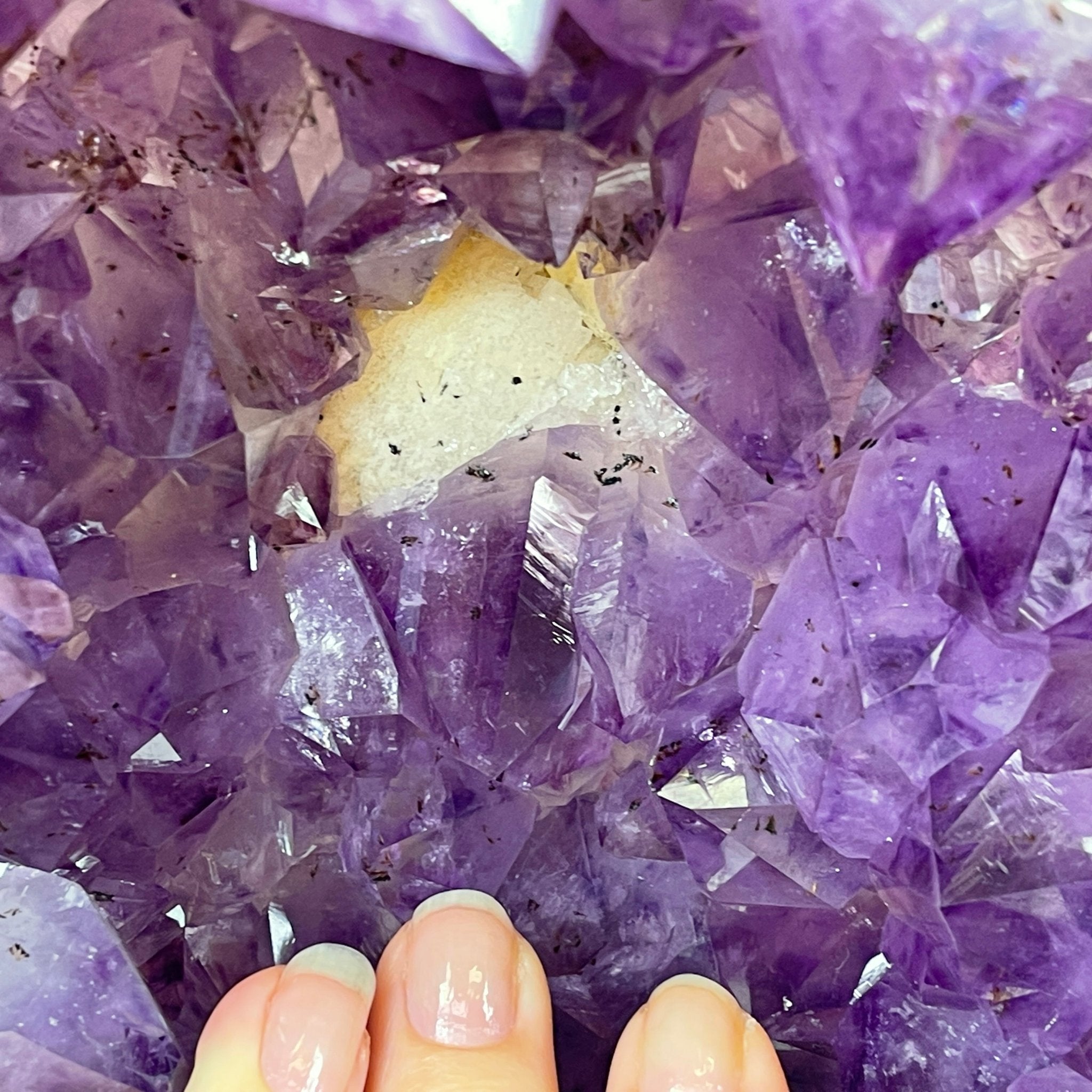 Extra Quality Polished Brazilian Amethyst Cathedral, 76.7 lbs & 16.75" tall Model #5602-0103 by Brazil Gems - Brazil GemsBrazil GemsExtra Quality Polished Brazilian Amethyst Cathedral, 76.7 lbs & 16.75" tall Model #5602-0103 by Brazil GemsPolished Cathedrals5602-0103