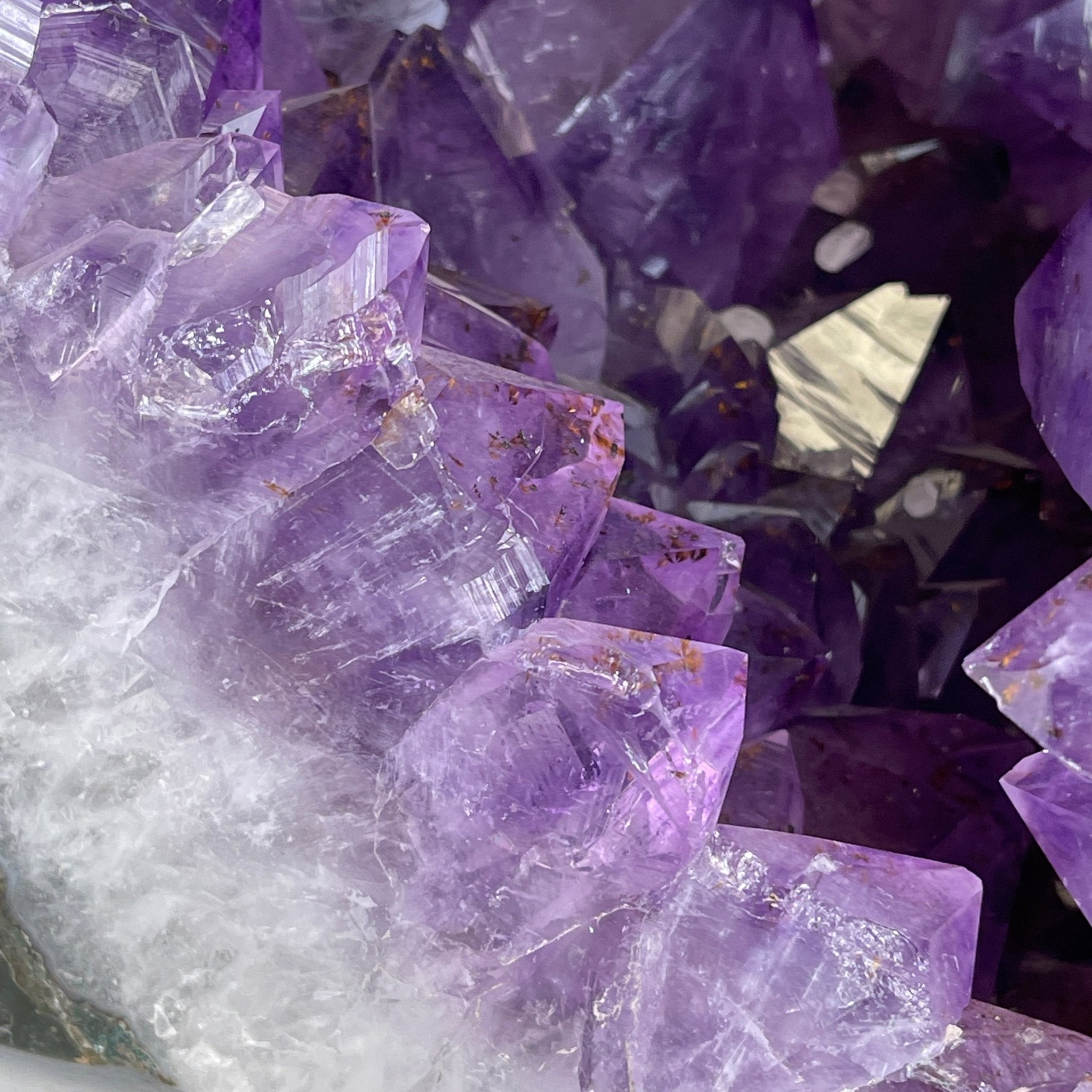 Extra Quality Polished Brazilian Amethyst Cathedral, 76.7 lbs & 16.75" tall Model #5602-0103 by Brazil Gems - Brazil GemsBrazil GemsExtra Quality Polished Brazilian Amethyst Cathedral, 76.7 lbs & 16.75" tall Model #5602-0103 by Brazil GemsPolished Cathedrals5602-0103