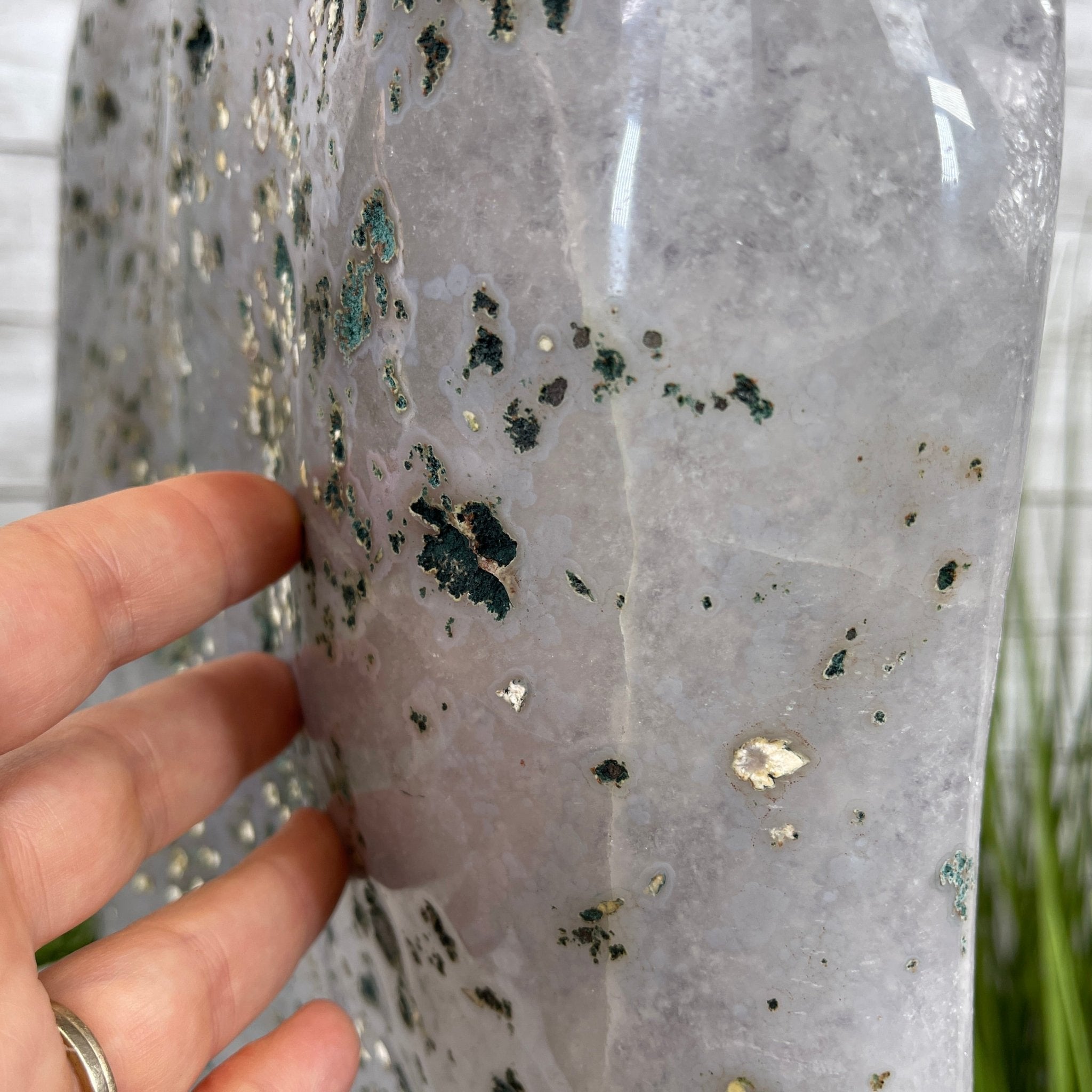 Extra Quality Polished Brazilian Amethyst Cathedral, 76.7 lbs & 16.75" tall Model #5602-0103 by Brazil Gems - Brazil GemsBrazil GemsExtra Quality Polished Brazilian Amethyst Cathedral, 76.7 lbs & 16.75" tall Model #5602-0103 by Brazil GemsPolished Cathedrals5602-0103