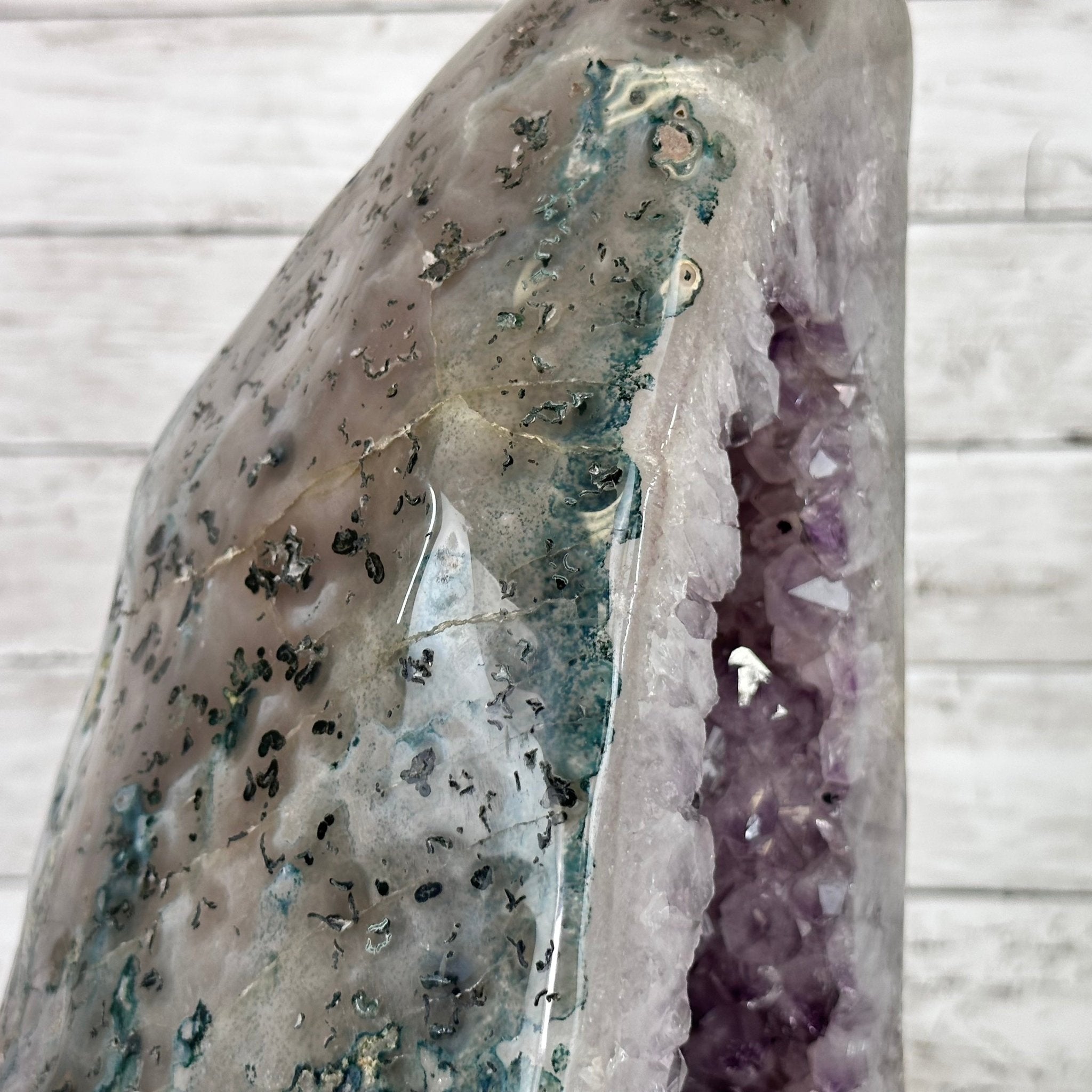 Extra Quality Polished Brazilian Amethyst Cathedral, 78.6 lbs & 24.5" tall Model #5602-0178 by Brazil Gems - Brazil GemsBrazil GemsExtra Quality Polished Brazilian Amethyst Cathedral, 78.6 lbs & 24.5" tall Model #5602-0178 by Brazil GemsPolished Cathedrals5602-0178