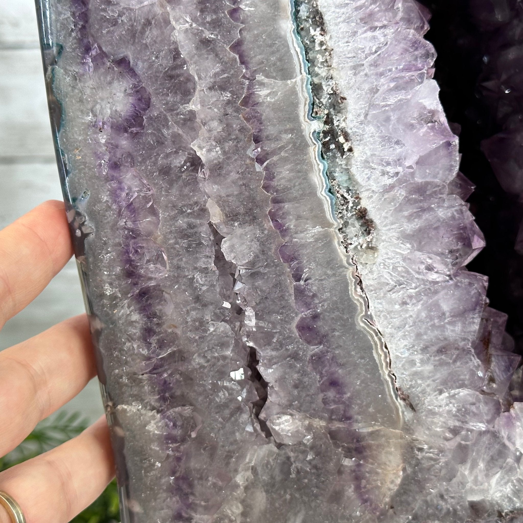 Extra Quality Polished Brazilian Amethyst Cathedral, 78.6 lbs & 24.5" tall Model #5602-0178 by Brazil Gems - Brazil GemsBrazil GemsExtra Quality Polished Brazilian Amethyst Cathedral, 78.6 lbs & 24.5" tall Model #5602-0178 by Brazil GemsPolished Cathedrals5602-0178