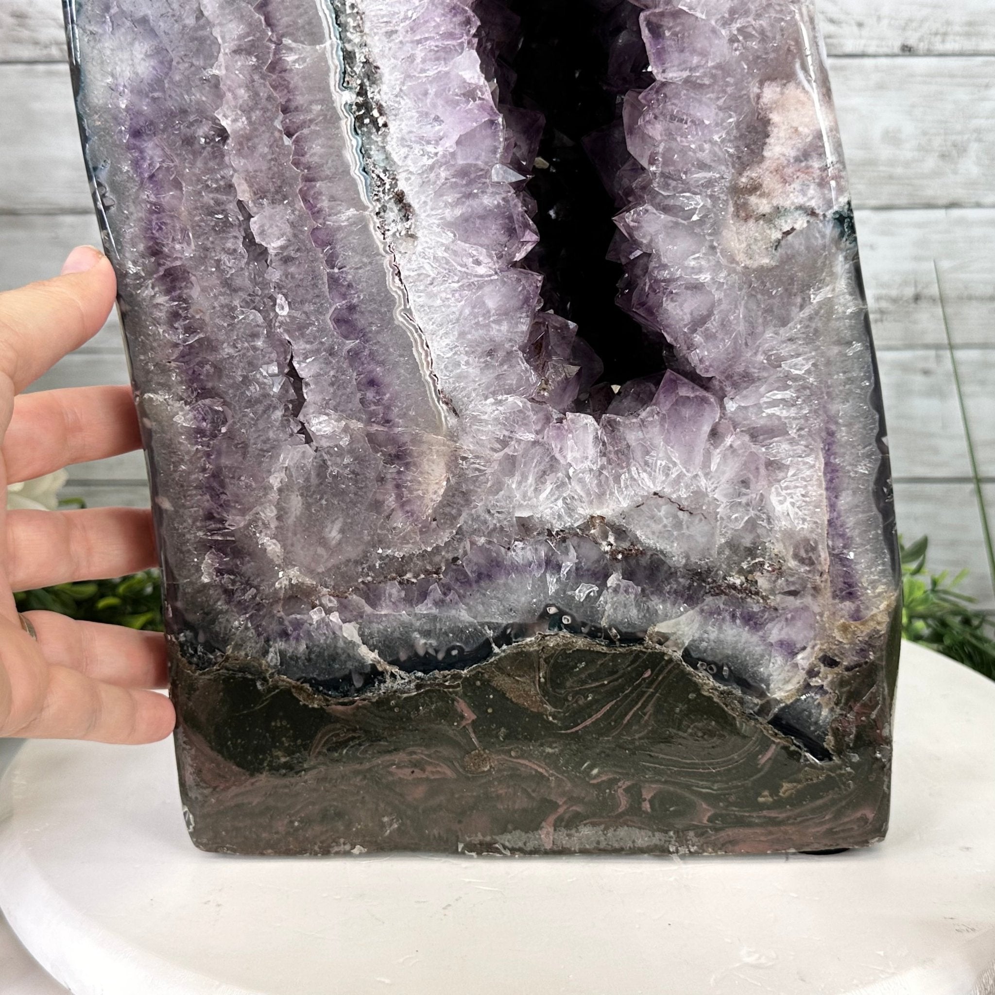 Extra Quality Polished Brazilian Amethyst Cathedral, 78.6 lbs & 24.5" tall Model #5602-0178 by Brazil Gems - Brazil GemsBrazil GemsExtra Quality Polished Brazilian Amethyst Cathedral, 78.6 lbs & 24.5" tall Model #5602-0178 by Brazil GemsPolished Cathedrals5602-0178