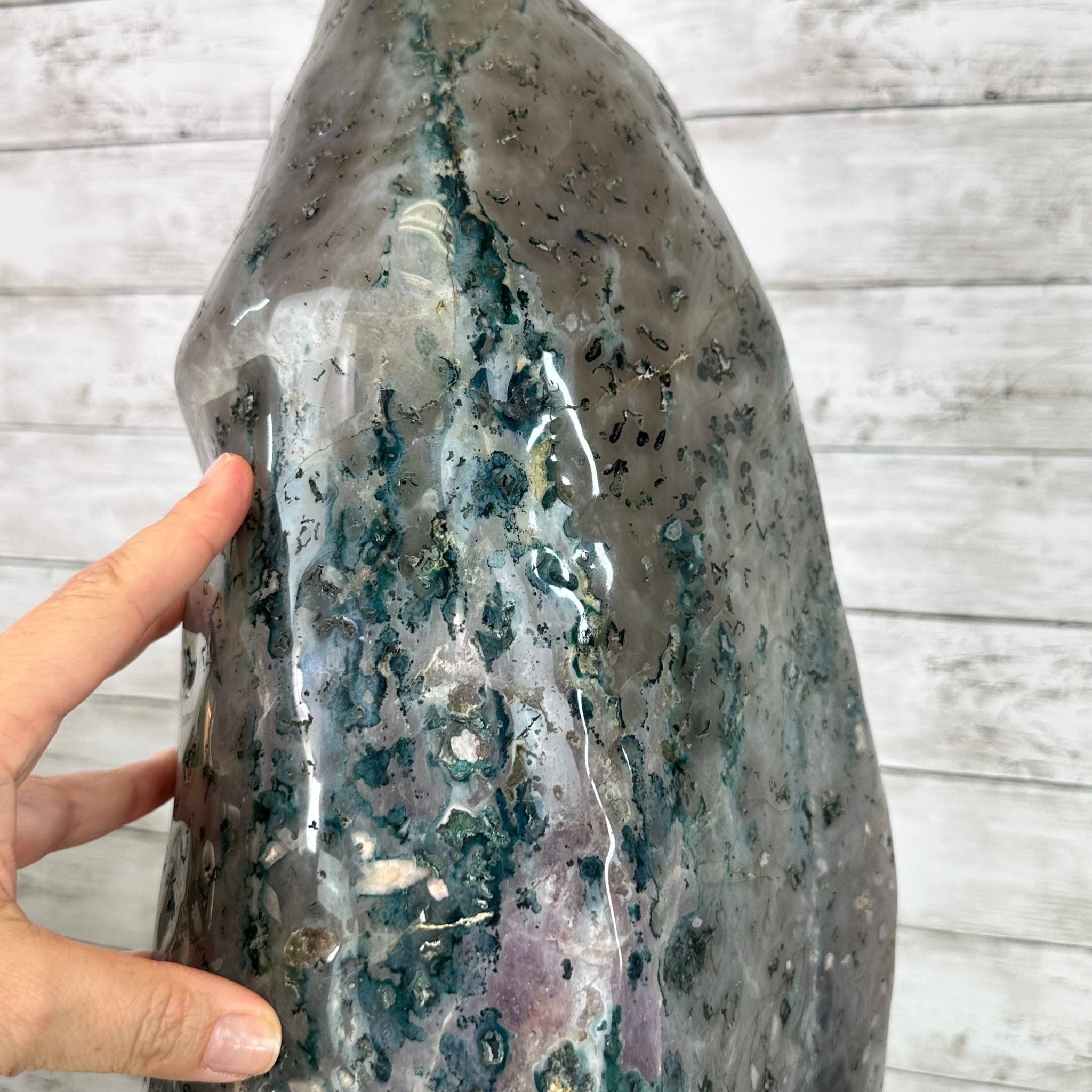 Extra Quality Polished Brazilian Amethyst Cathedral, 78.6 lbs & 24.5" tall Model #5602-0178 by Brazil Gems - Brazil GemsBrazil GemsExtra Quality Polished Brazilian Amethyst Cathedral, 78.6 lbs & 24.5" tall Model #5602-0178 by Brazil GemsPolished Cathedrals5602-0178