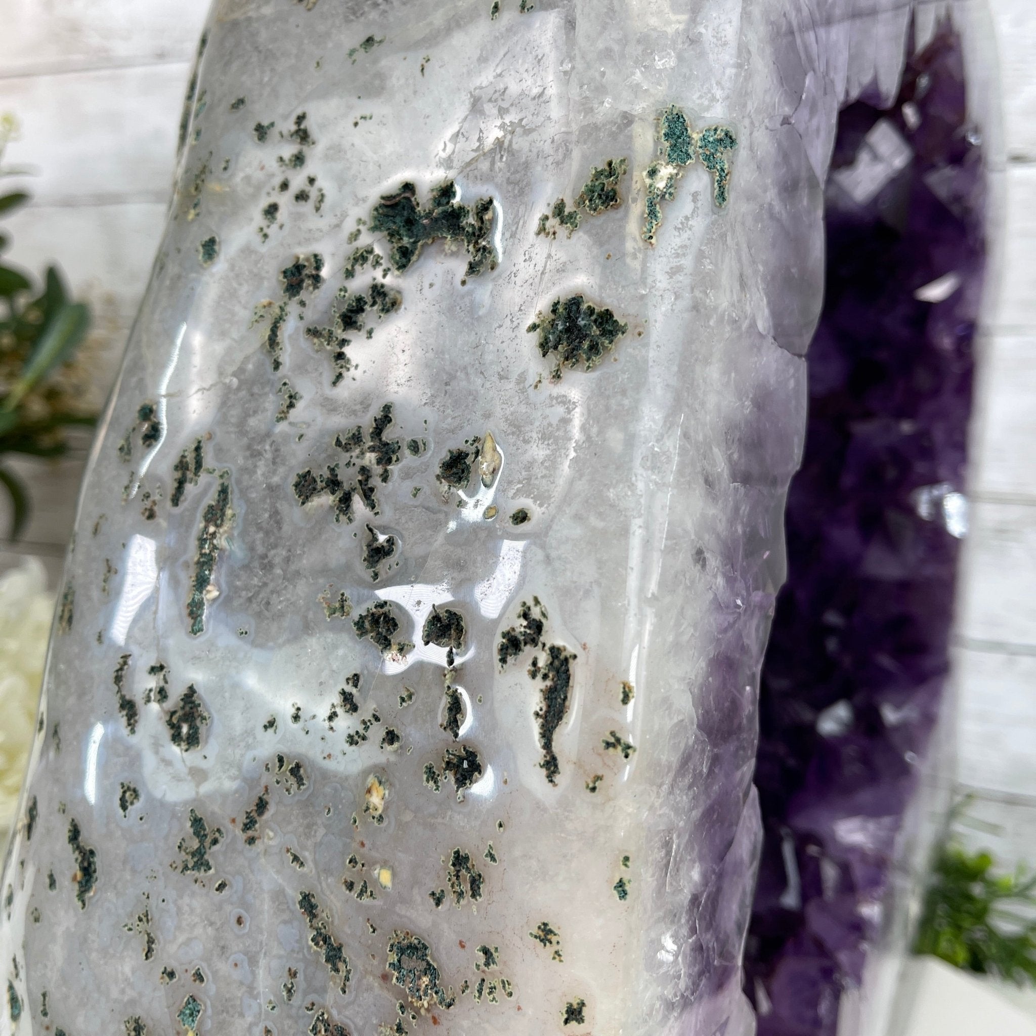 Extra Quality Polished Brazilian Amethyst Cathedral, 80.9 lbs & 15.5" tall Model #5602-0105 by Brazil Gems - Brazil GemsBrazil GemsExtra Quality Polished Brazilian Amethyst Cathedral, 80.9 lbs & 15.5" tall Model #5602-0105 by Brazil GemsPolished Cathedrals5602-0105