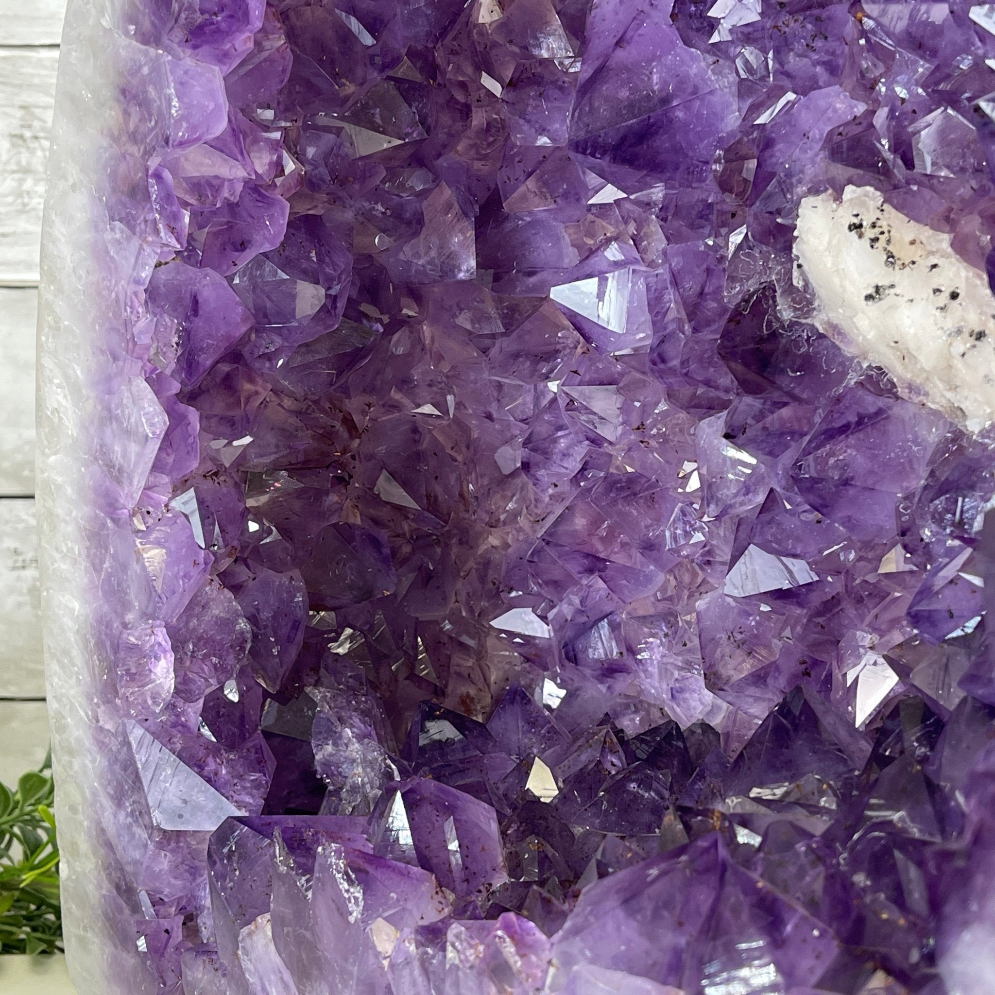 Extra Quality Polished Brazilian Amethyst Cathedral, 80.9 lbs & 15.5" tall Model #5602-0105 by Brazil Gems - Brazil GemsBrazil GemsExtra Quality Polished Brazilian Amethyst Cathedral, 80.9 lbs & 15.5" tall Model #5602-0105 by Brazil GemsPolished Cathedrals5602-0105