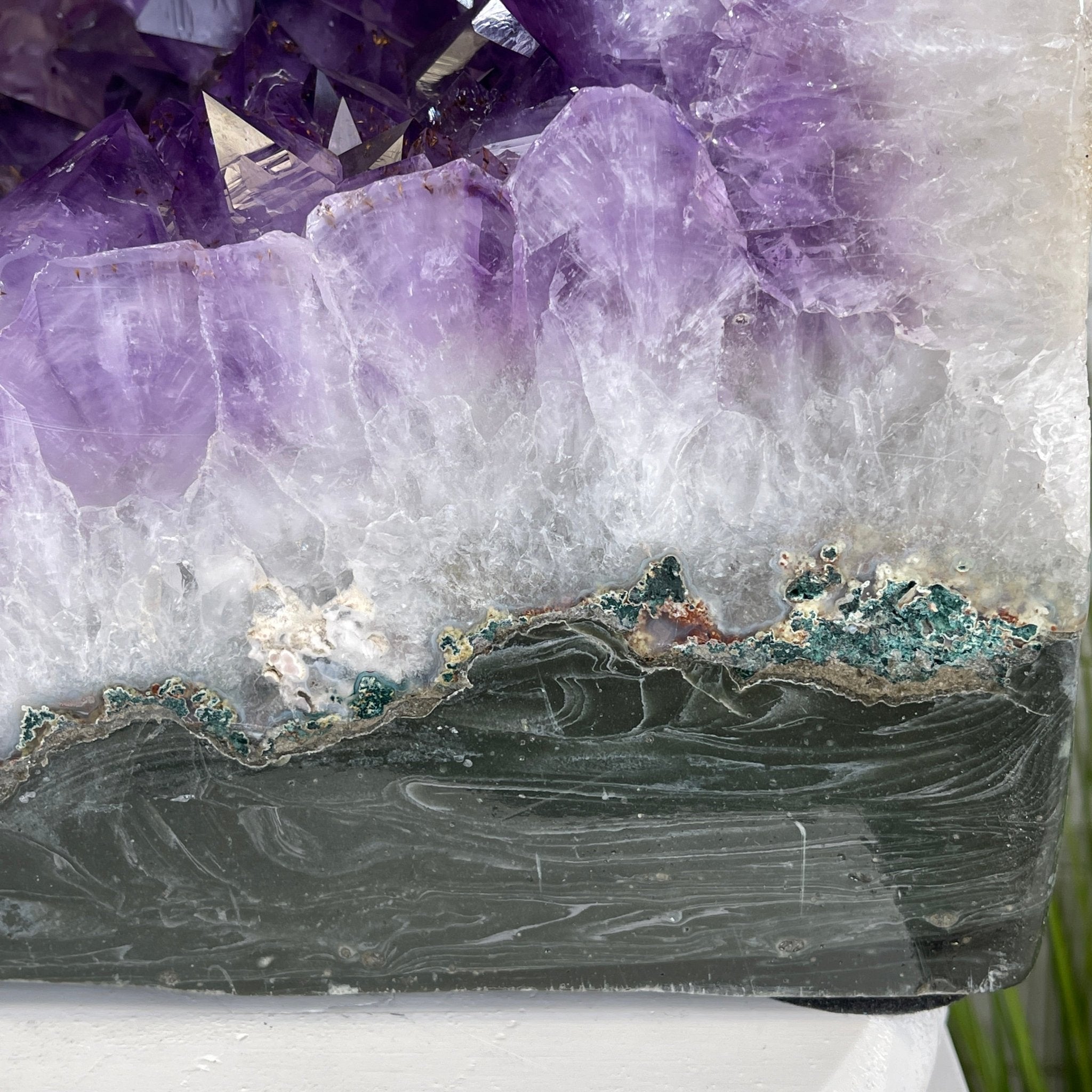 Extra Quality Polished Brazilian Amethyst Cathedral, 80.9 lbs & 15.5" tall Model #5602-0105 by Brazil Gems - Brazil GemsBrazil GemsExtra Quality Polished Brazilian Amethyst Cathedral, 80.9 lbs & 15.5" tall Model #5602-0105 by Brazil GemsPolished Cathedrals5602-0105