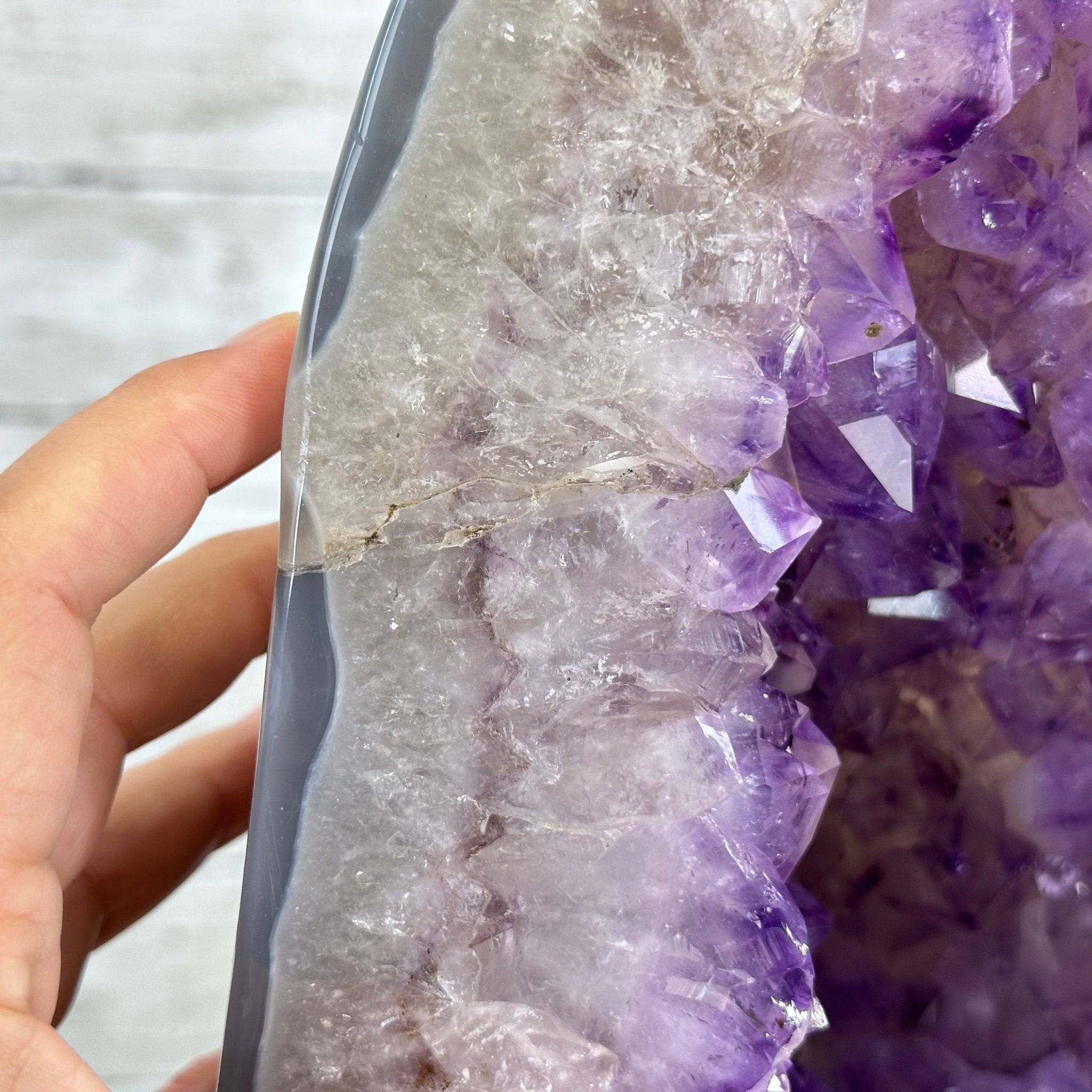 Extra Quality Polished Brazilian Amethyst Cathedral, 82.5 lbs & 23.6" tall Model #5602-0027 by Brazil Gems - Brazil GemsBrazil GemsExtra Quality Polished Brazilian Amethyst Cathedral, 82.5 lbs & 23.6" tall Model #5602-0027 by Brazil GemsPolished Cathedrals5602-0027