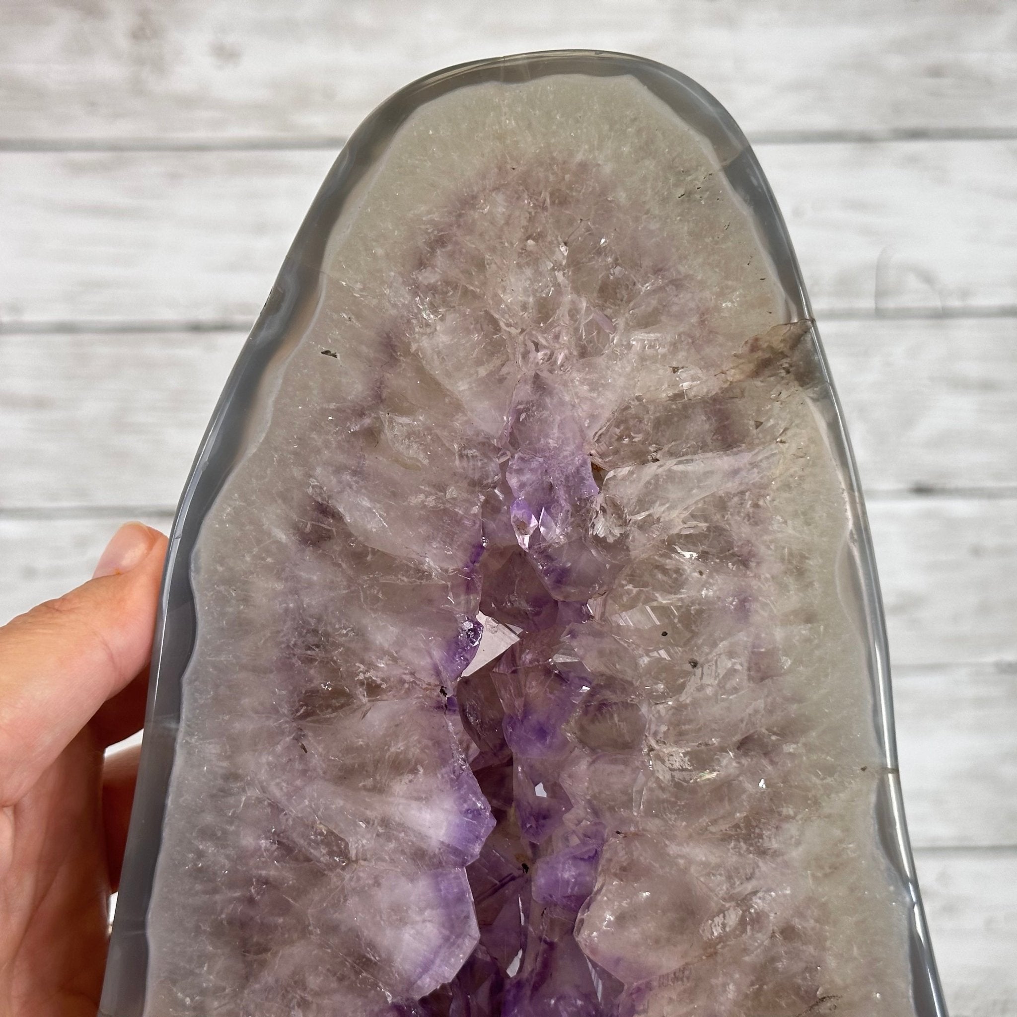 Extra Quality Polished Brazilian Amethyst Cathedral, 82.5 lbs & 23.6" tall Model #5602-0027 by Brazil Gems - Brazil GemsBrazil GemsExtra Quality Polished Brazilian Amethyst Cathedral, 82.5 lbs & 23.6" tall Model #5602-0027 by Brazil GemsPolished Cathedrals5602-0027