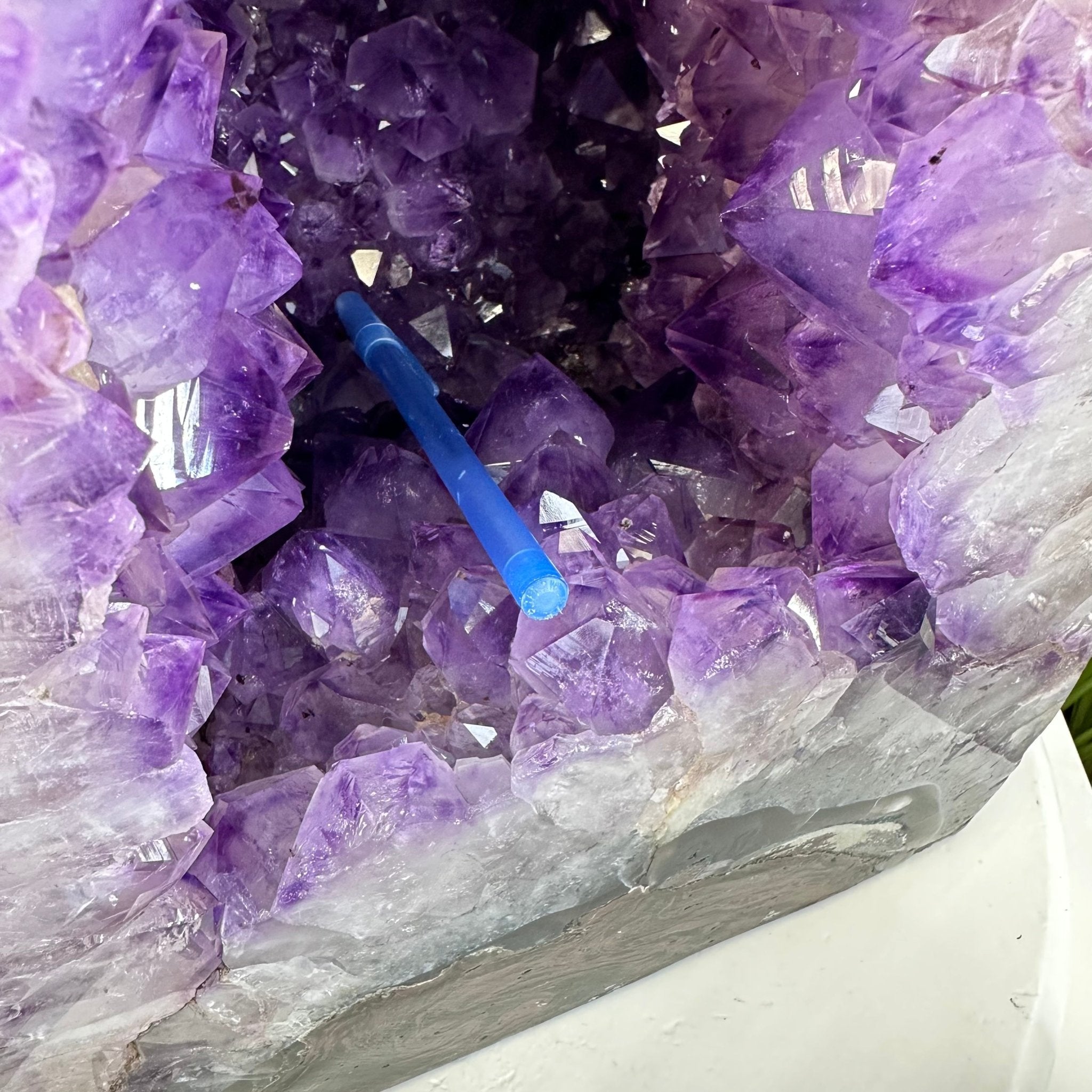 Extra Quality Polished Brazilian Amethyst Cathedral, 82.5 lbs & 23.6" tall Model #5602-0027 by Brazil Gems - Brazil GemsBrazil GemsExtra Quality Polished Brazilian Amethyst Cathedral, 82.5 lbs & 23.6" tall Model #5602-0027 by Brazil GemsPolished Cathedrals5602-0027