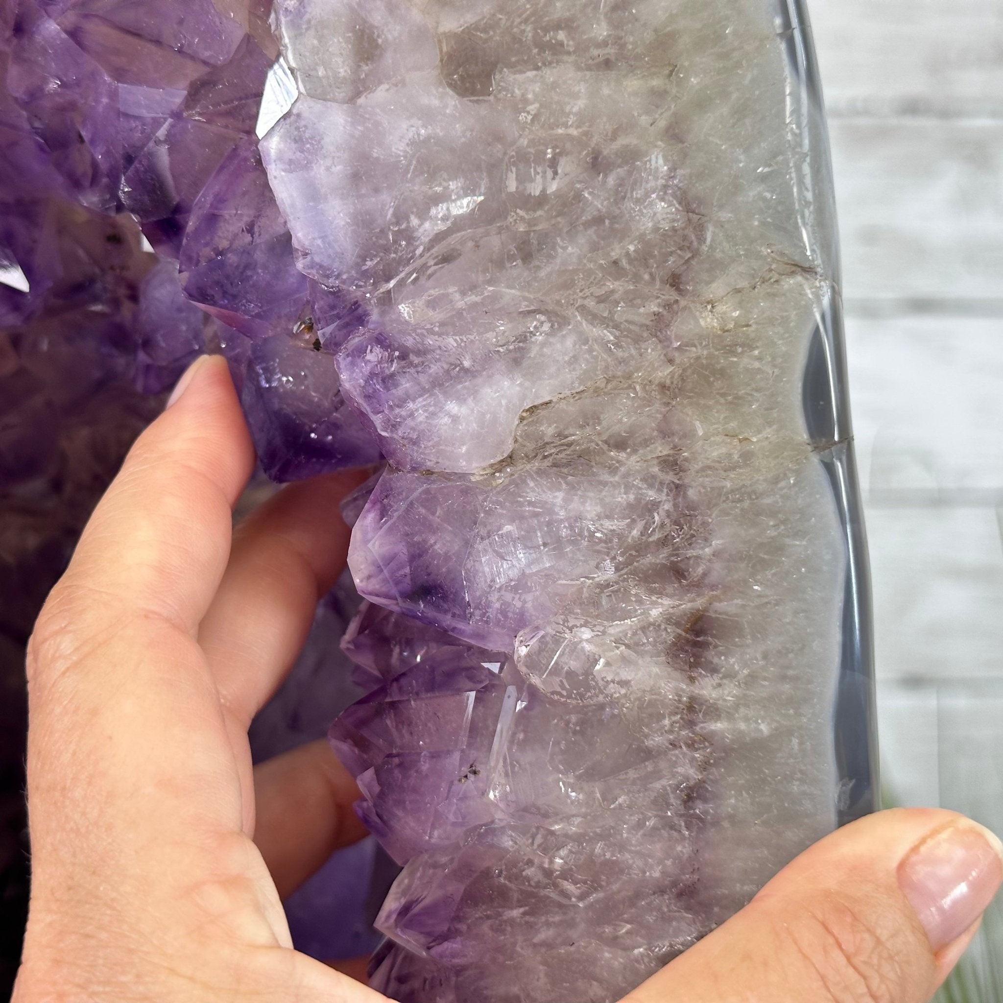 Extra Quality Polished Brazilian Amethyst Cathedral, 82.5 lbs & 23.6" tall Model #5602-0027 by Brazil Gems - Brazil GemsBrazil GemsExtra Quality Polished Brazilian Amethyst Cathedral, 82.5 lbs & 23.6" tall Model #5602-0027 by Brazil GemsPolished Cathedrals5602-0027