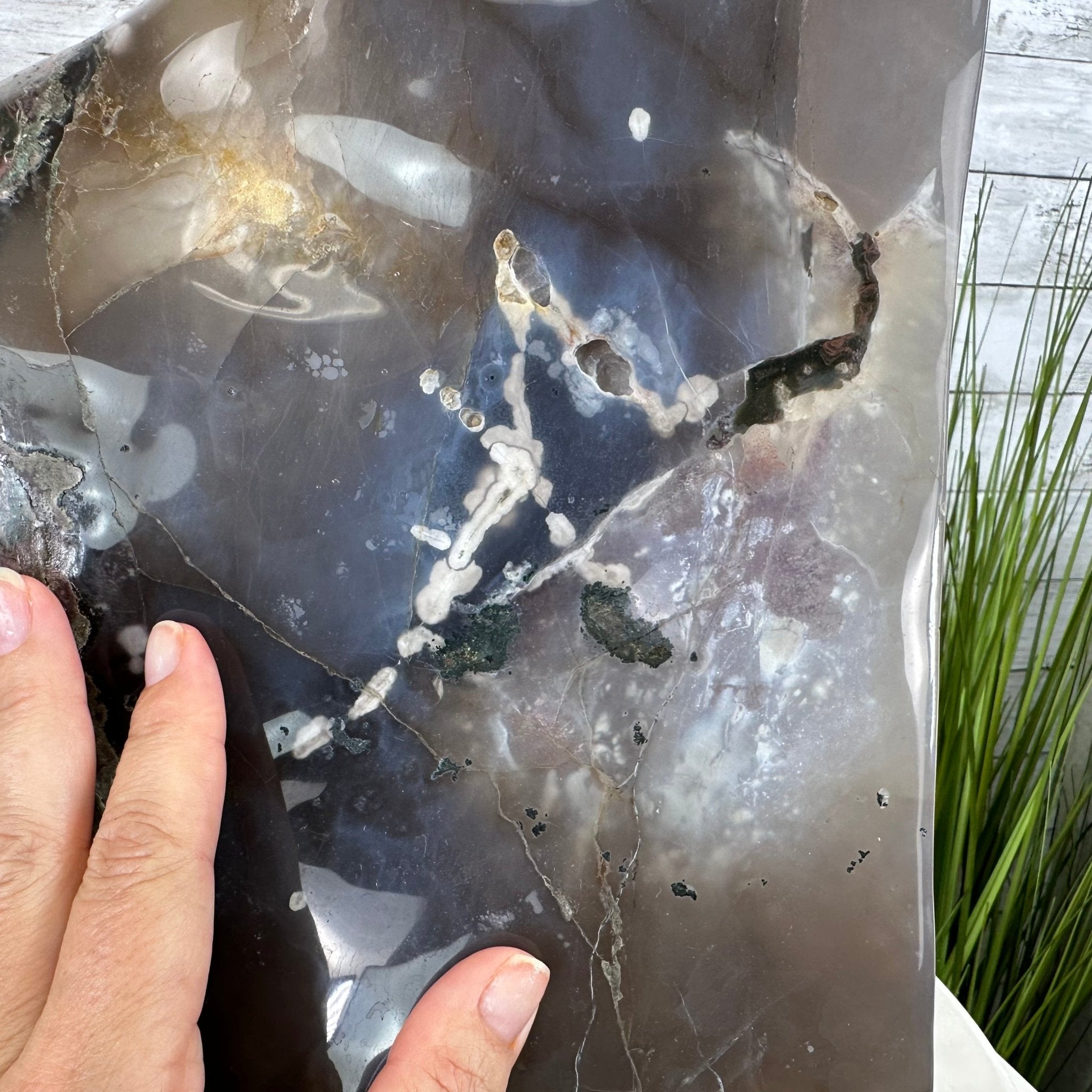 Extra Quality Polished Brazilian Amethyst Cathedral, 82.5 lbs & 23.6" tall Model #5602-0027 by Brazil Gems - Brazil GemsBrazil GemsExtra Quality Polished Brazilian Amethyst Cathedral, 82.5 lbs & 23.6" tall Model #5602-0027 by Brazil GemsPolished Cathedrals5602-0027