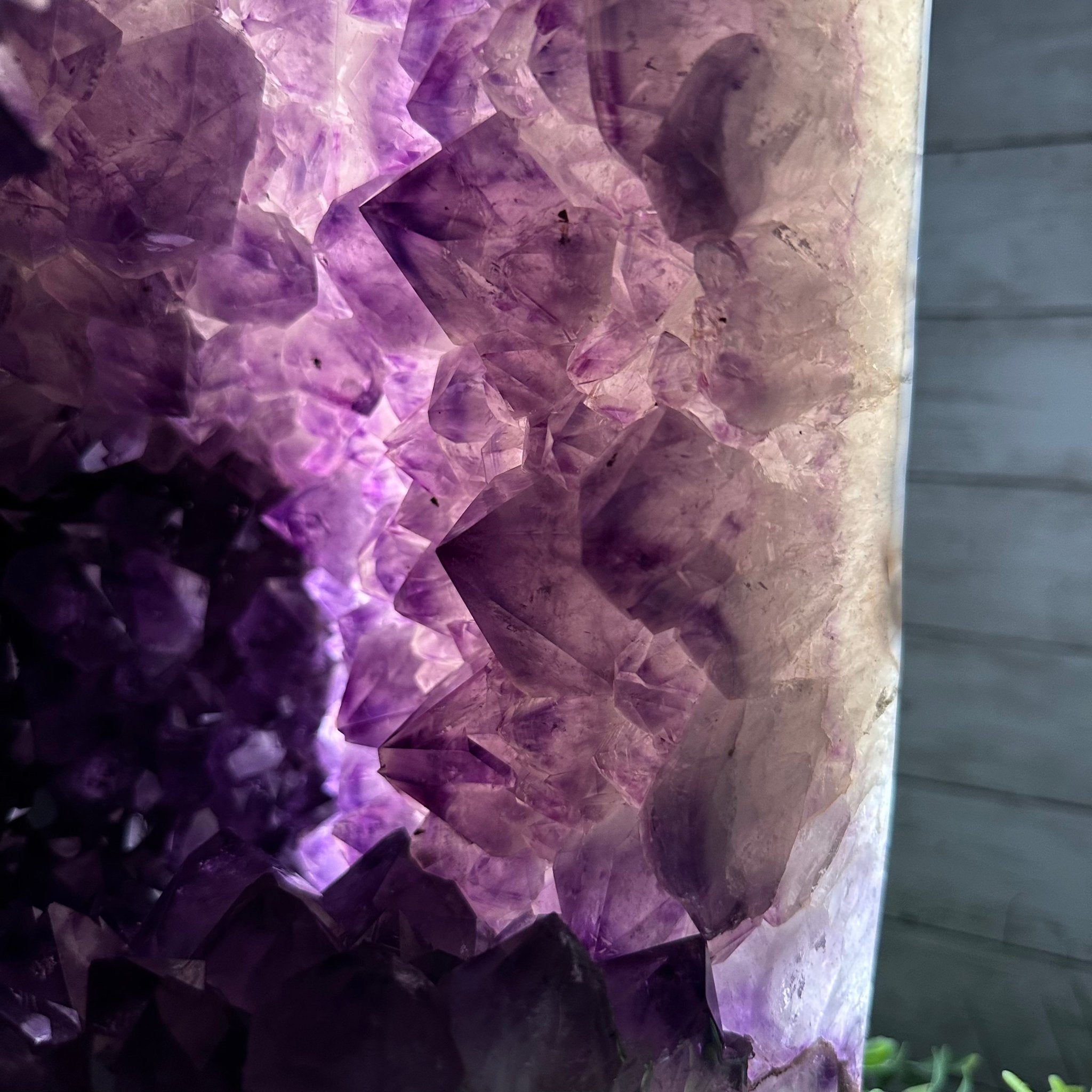 Extra Quality Polished Brazilian Amethyst Cathedral, 82.5 lbs & 23.6" tall Model #5602-0027 by Brazil Gems - Brazil GemsBrazil GemsExtra Quality Polished Brazilian Amethyst Cathedral, 82.5 lbs & 23.6" tall Model #5602-0027 by Brazil GemsPolished Cathedrals5602-0027