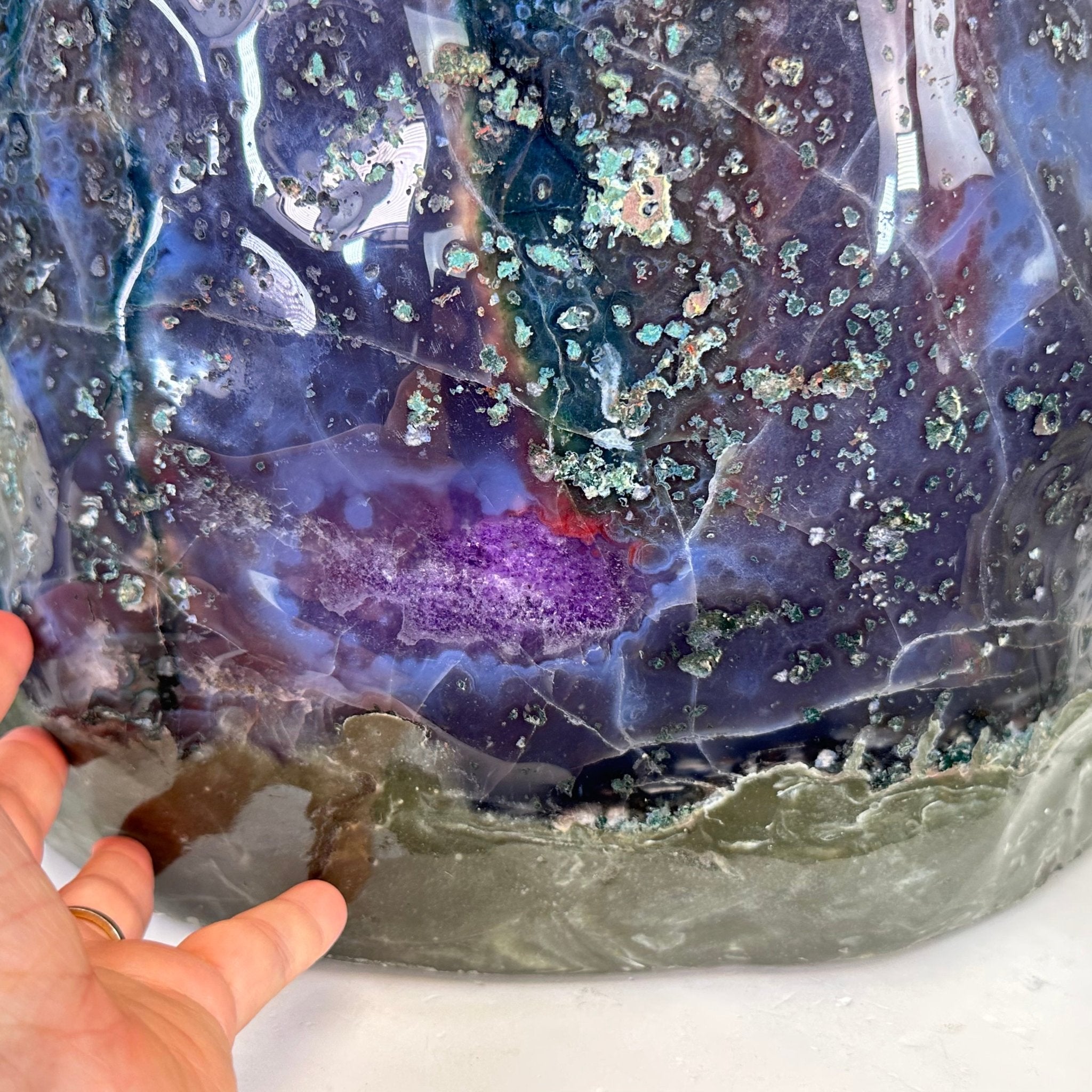 Extra Quality Polished Brazilian Amethyst Cathedral, 82.8 lbs & 15.9" tall Model #5602-0197 by Brazil Gems - Brazil GemsBrazil GemsExtra Quality Polished Brazilian Amethyst Cathedral, 82.8 lbs & 15.9" tall Model #5602-0197 by Brazil GemsPolished Cathedrals5602-0197