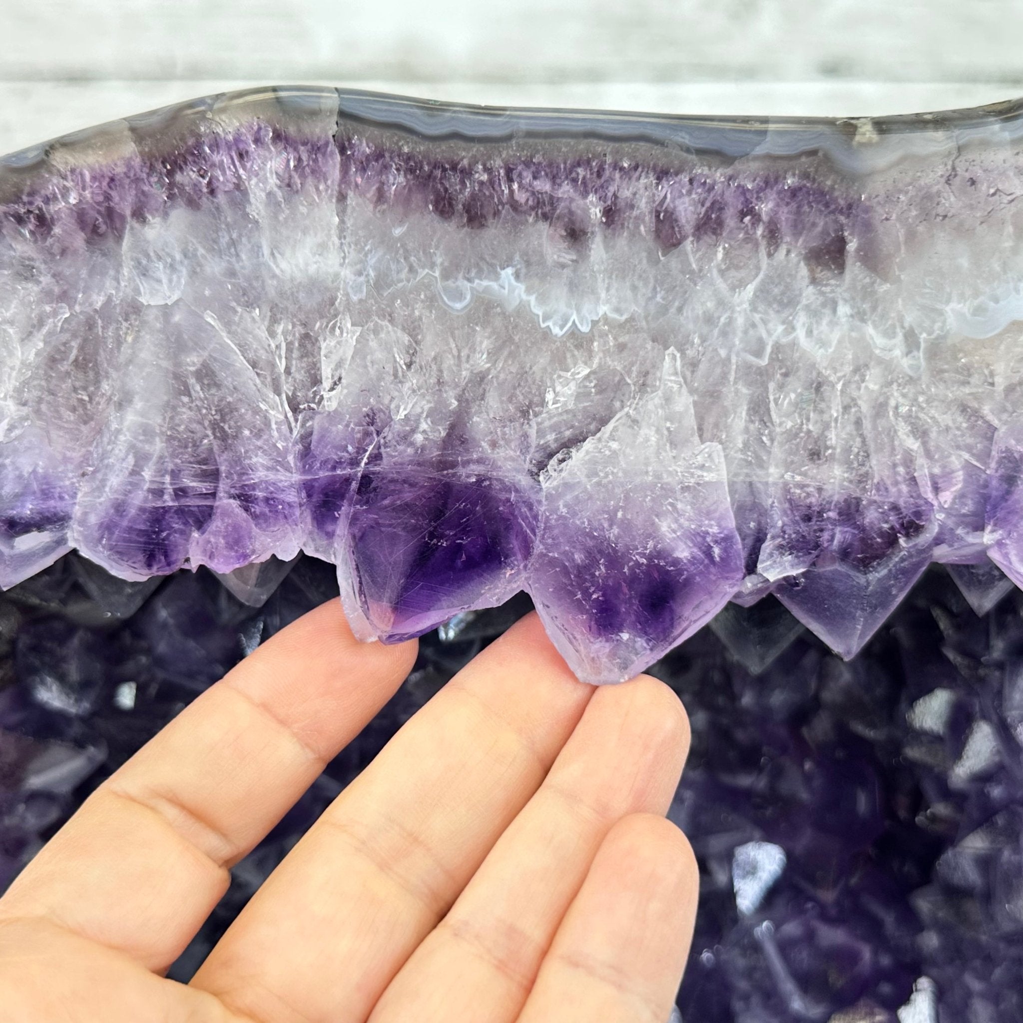 Extra Quality Polished Brazilian Amethyst Cathedral, 82.8 lbs & 15.9" tall Model #5602-0197 by Brazil Gems - Brazil GemsBrazil GemsExtra Quality Polished Brazilian Amethyst Cathedral, 82.8 lbs & 15.9" tall Model #5602-0197 by Brazil GemsPolished Cathedrals5602-0197