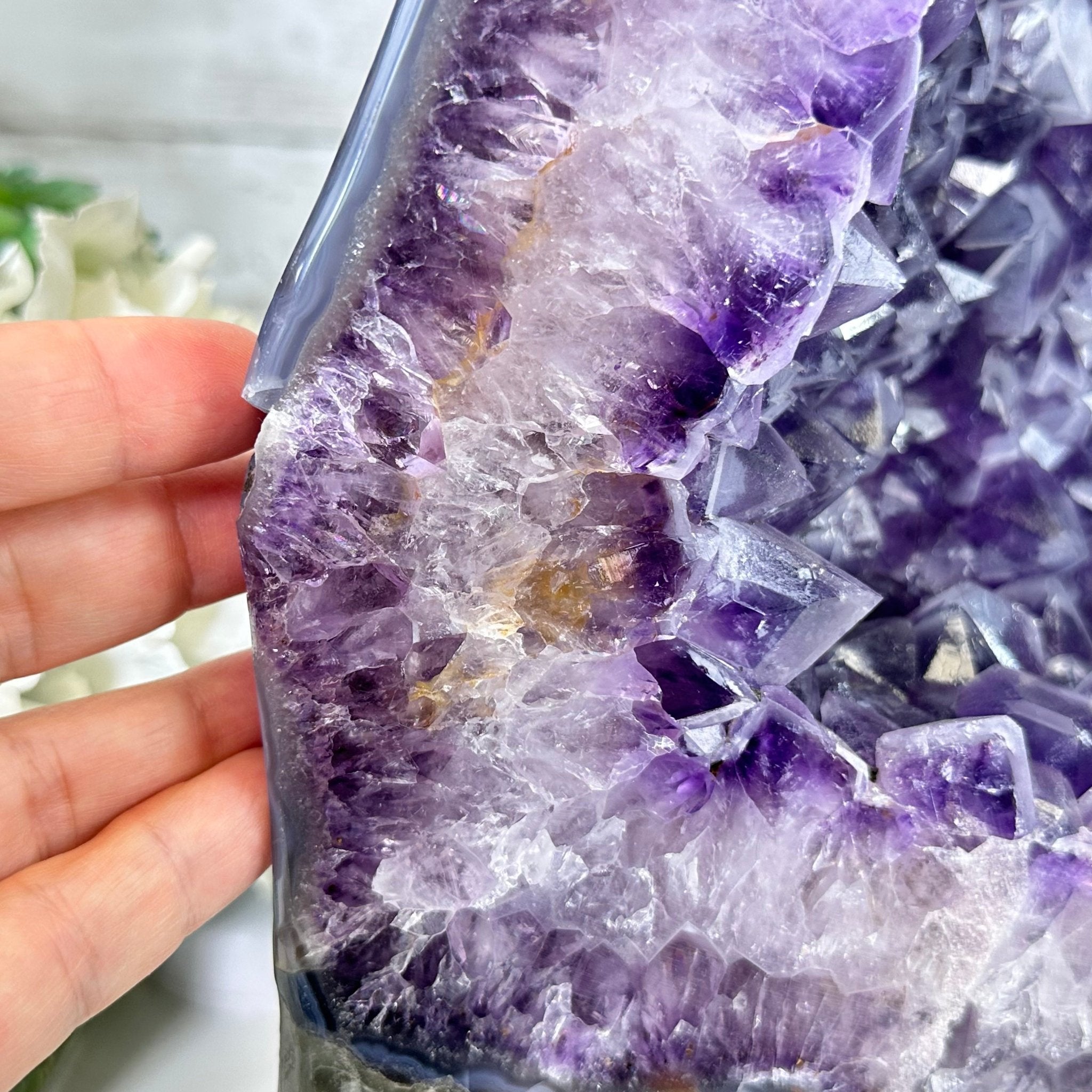 Extra Quality Polished Brazilian Amethyst Cathedral, 82.8 lbs & 15.9" tall Model #5602-0197 by Brazil Gems - Brazil GemsBrazil GemsExtra Quality Polished Brazilian Amethyst Cathedral, 82.8 lbs & 15.9" tall Model #5602-0197 by Brazil GemsPolished Cathedrals5602-0197