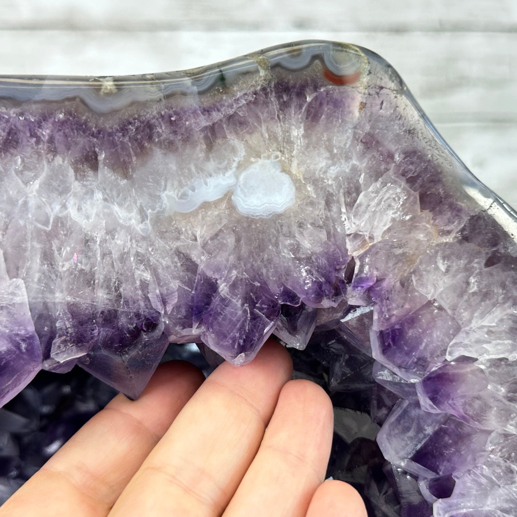 Extra Quality Polished Brazilian Amethyst Cathedral, 82.8 lbs & 15.9" tall Model #5602-0197 by Brazil Gems - Brazil GemsBrazil GemsExtra Quality Polished Brazilian Amethyst Cathedral, 82.8 lbs & 15.9" tall Model #5602-0197 by Brazil GemsPolished Cathedrals5602-0197