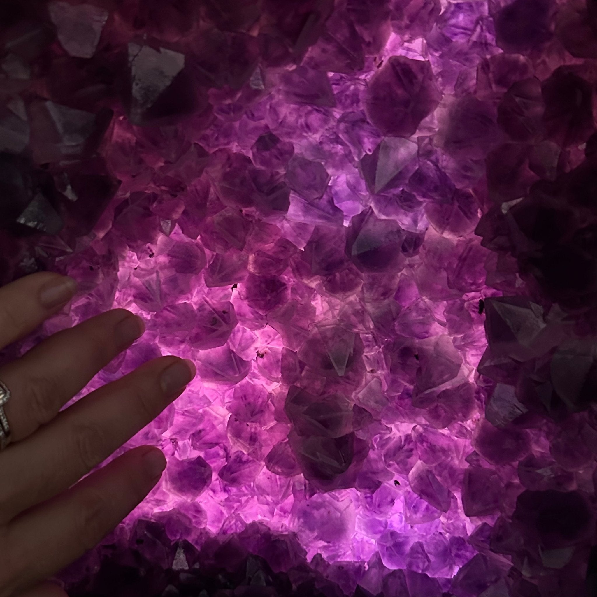 Extra Quality Polished Brazilian Amethyst Cathedral, 82.8 lbs & 15.9" tall Model #5602-0197 by Brazil Gems - Brazil GemsBrazil GemsExtra Quality Polished Brazilian Amethyst Cathedral, 82.8 lbs & 15.9" tall Model #5602-0197 by Brazil GemsPolished Cathedrals5602-0197