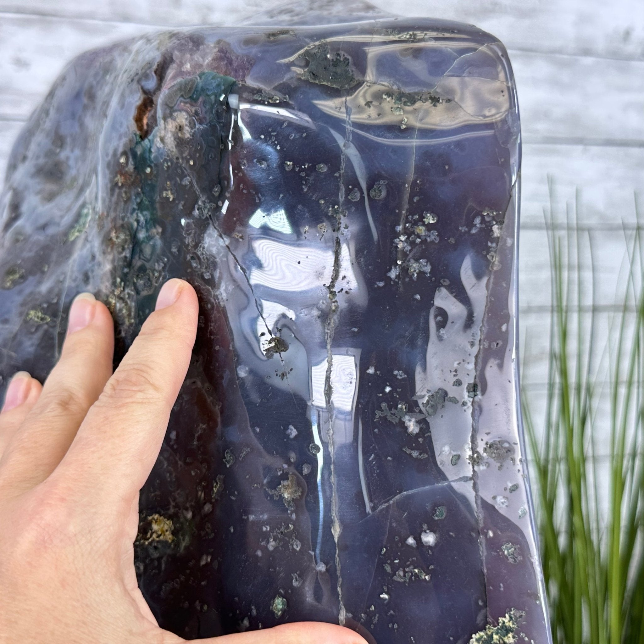 Extra Quality Polished Brazilian Amethyst Cathedral, 82.8 lbs & 15.9" tall Model #5602-0197 by Brazil Gems - Brazil GemsBrazil GemsExtra Quality Polished Brazilian Amethyst Cathedral, 82.8 lbs & 15.9" tall Model #5602-0197 by Brazil GemsPolished Cathedrals5602-0197