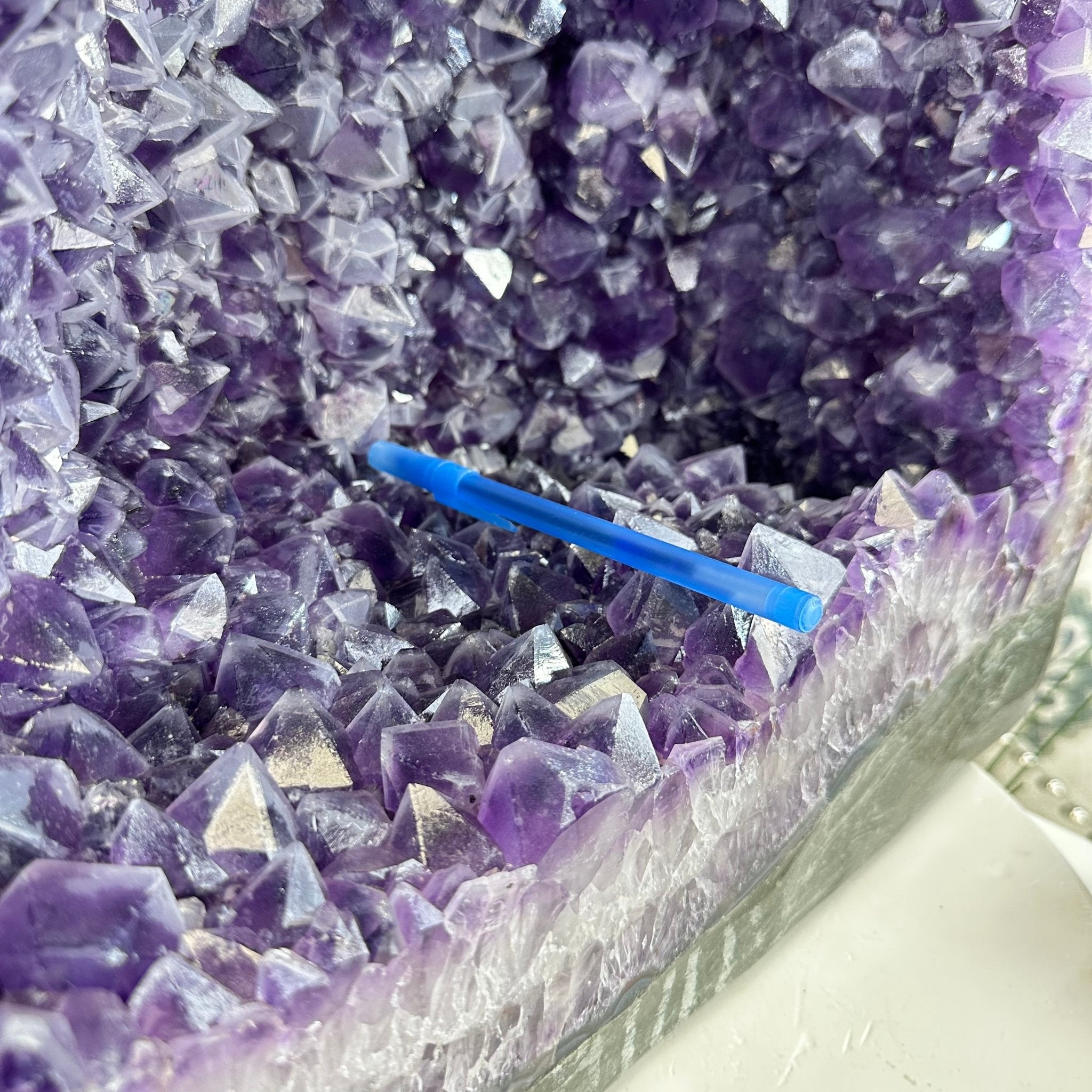 Extra Quality Polished Brazilian Amethyst Cathedral, 82.8 lbs & 15.9" tall Model #5602-0197 by Brazil Gems - Brazil GemsBrazil GemsExtra Quality Polished Brazilian Amethyst Cathedral, 82.8 lbs & 15.9" tall Model #5602-0197 by Brazil GemsPolished Cathedrals5602-0197