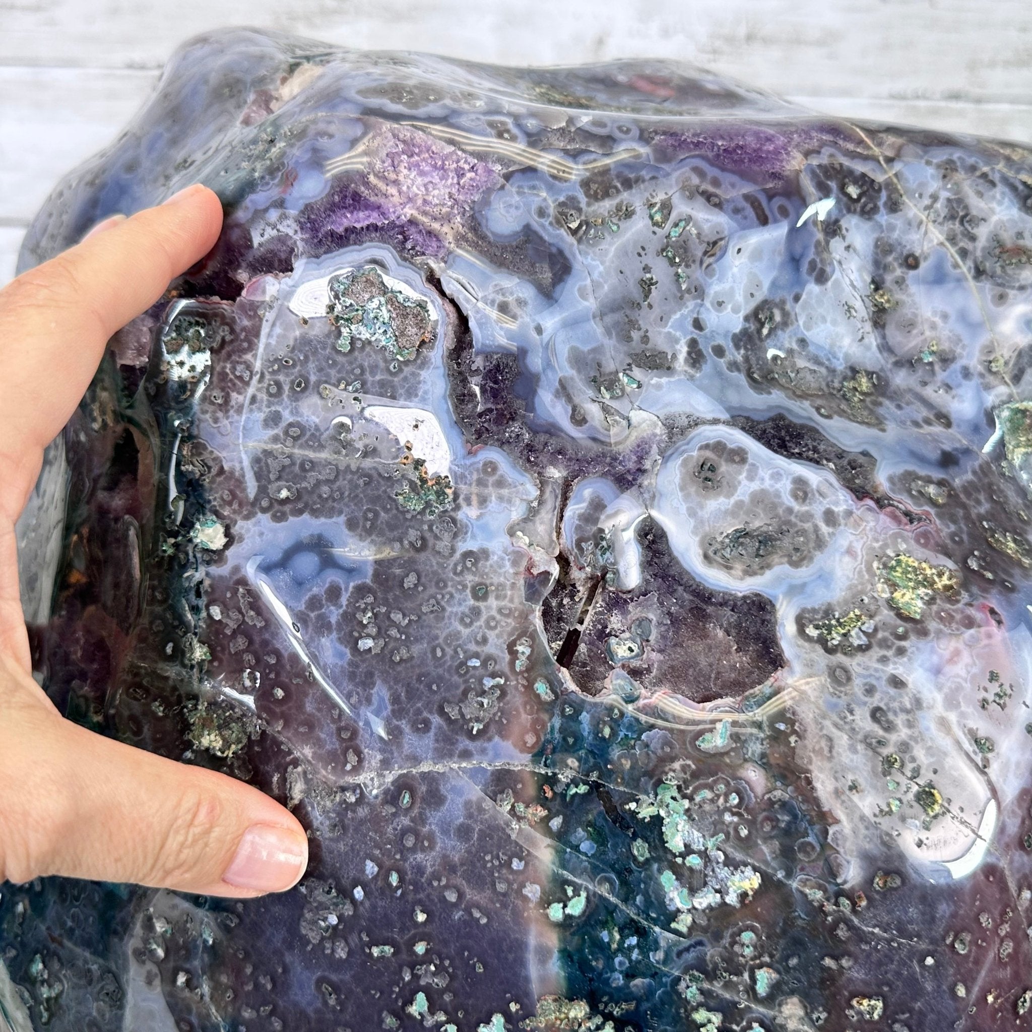 Extra Quality Polished Brazilian Amethyst Cathedral, 82.8 lbs & 15.9" tall Model #5602-0197 by Brazil Gems - Brazil GemsBrazil GemsExtra Quality Polished Brazilian Amethyst Cathedral, 82.8 lbs & 15.9" tall Model #5602-0197 by Brazil GemsPolished Cathedrals5602-0197