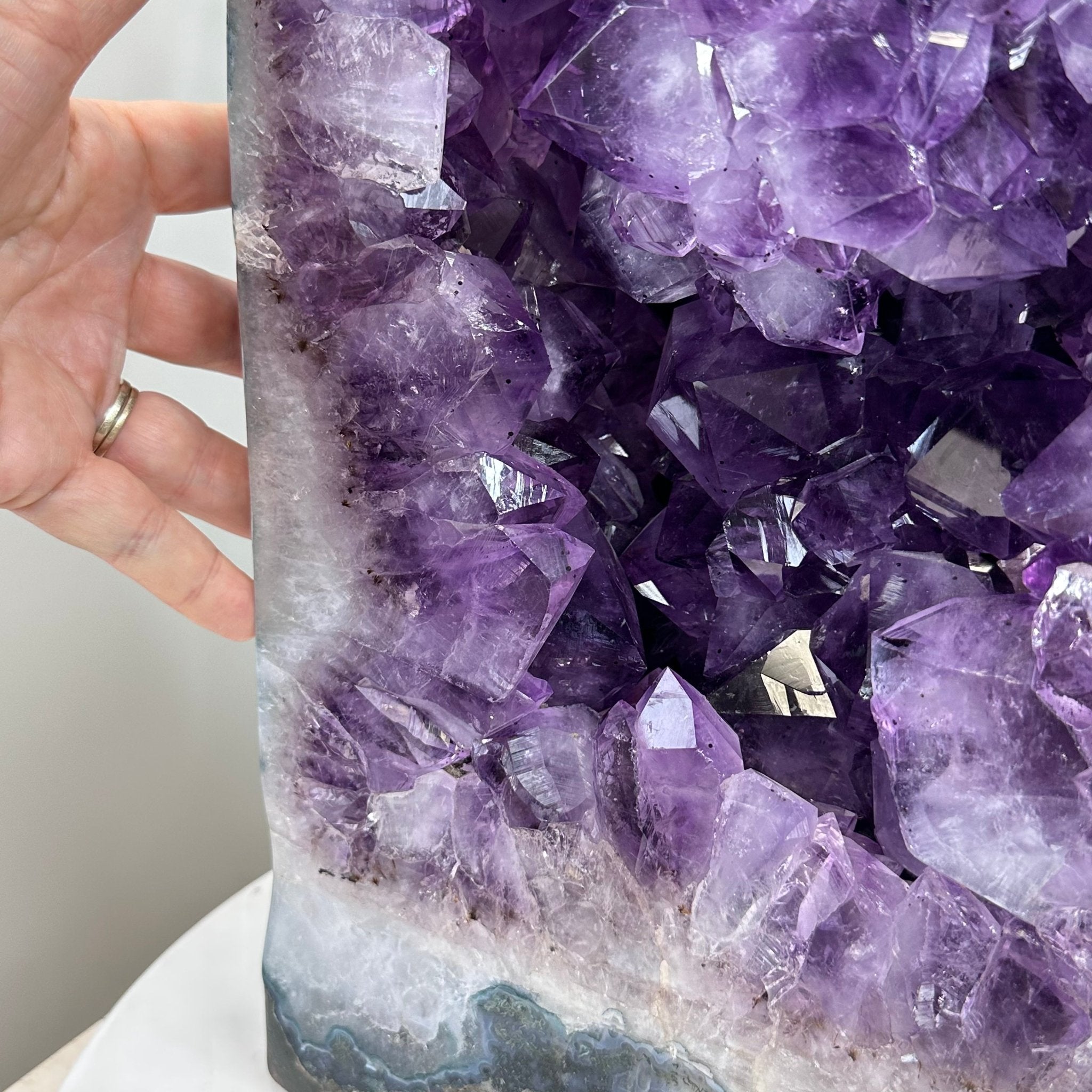 Extra Quality Polished Brazilian Amethyst Cathedral, 83.8 lbs & 23" tall Model #5602-0008 by Brazil Gems - Brazil GemsBrazil GemsExtra Quality Polished Brazilian Amethyst Cathedral, 83.8 lbs & 23" tall Model #5602-0008 by Brazil GemsPolished Cathedrals5602-0008