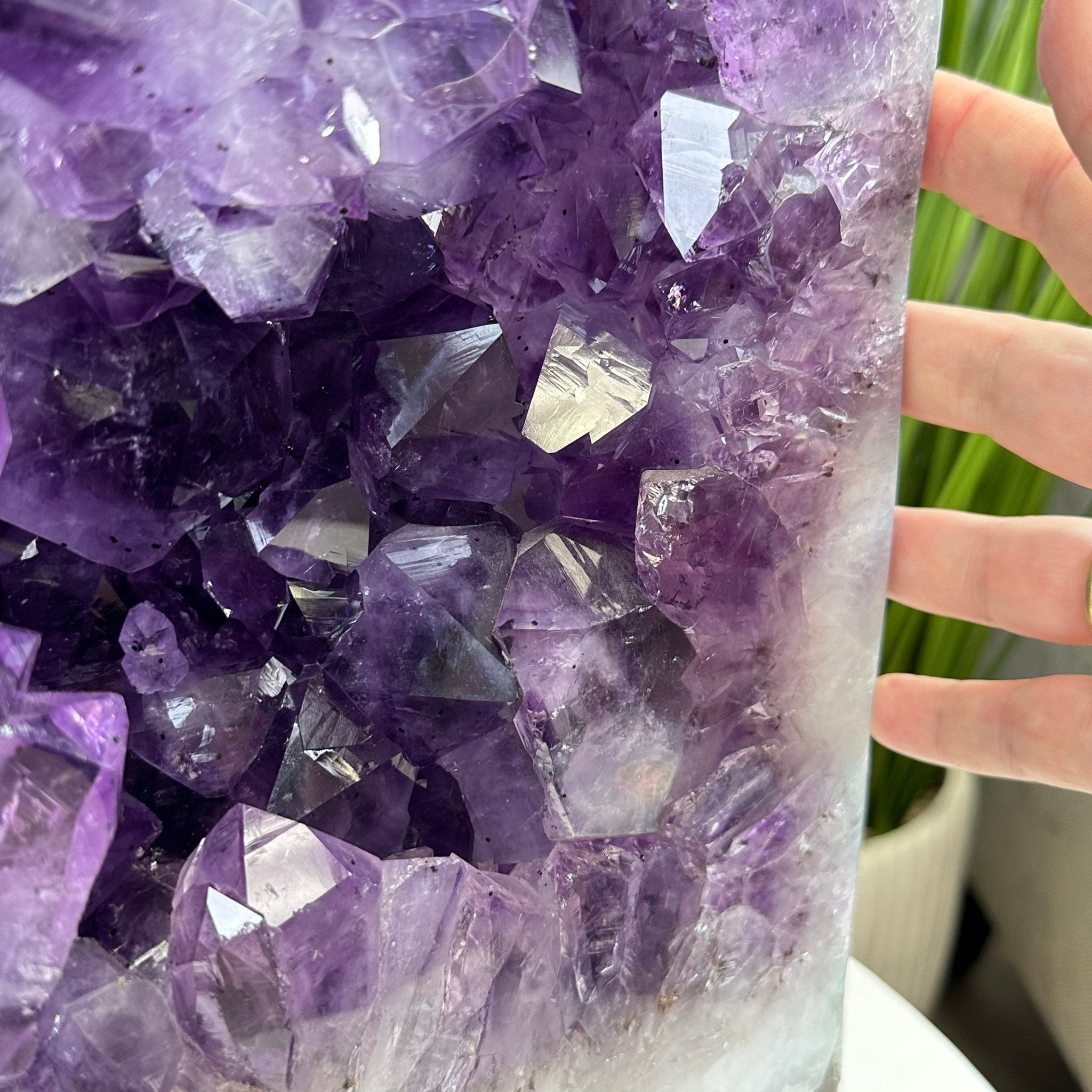 Extra Quality Polished Brazilian Amethyst Cathedral, 83.8 lbs & 23" tall Model #5602-0008 by Brazil Gems - Brazil GemsBrazil GemsExtra Quality Polished Brazilian Amethyst Cathedral, 83.8 lbs & 23" tall Model #5602-0008 by Brazil GemsPolished Cathedrals5602-0008