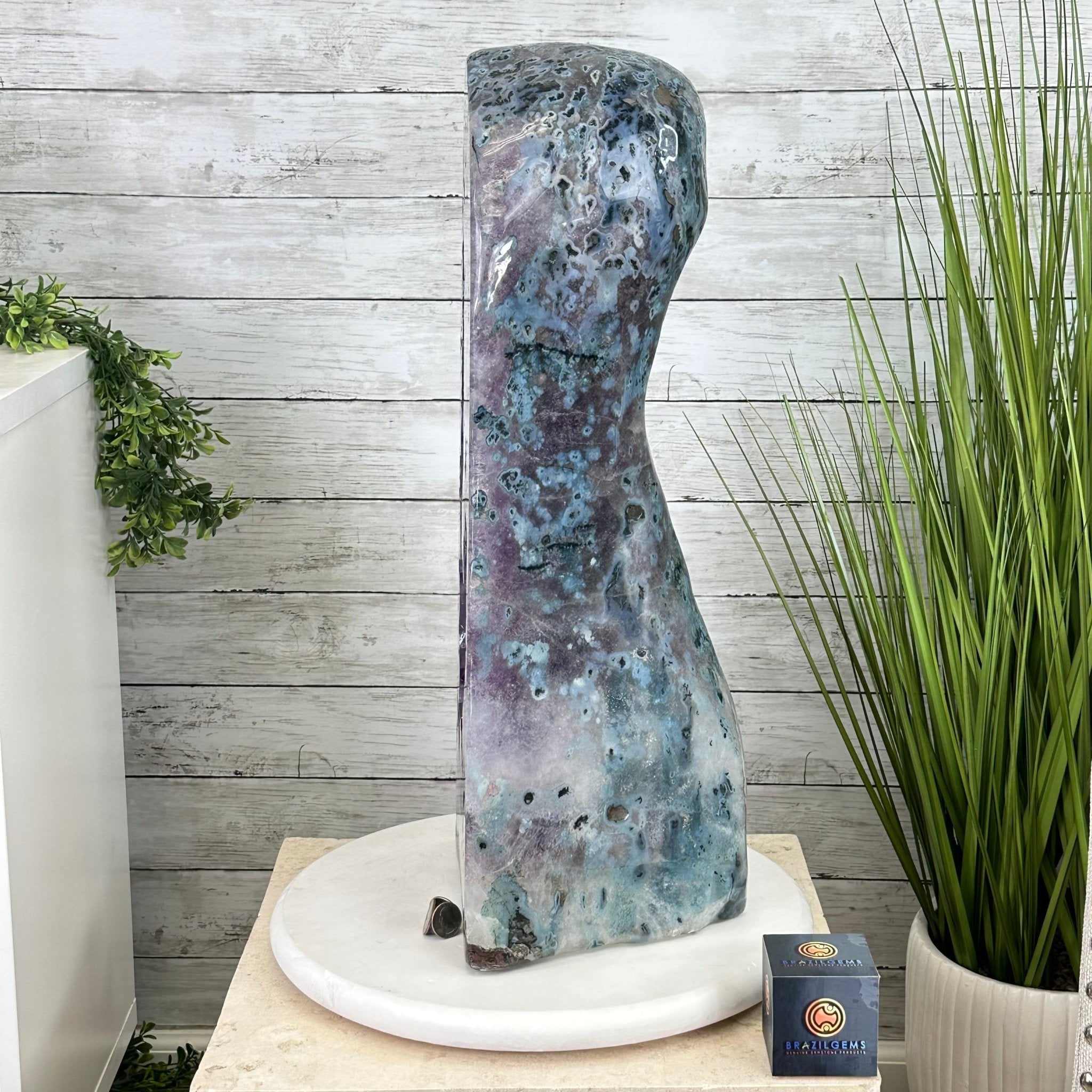 Extra Quality Polished Brazilian Amethyst Cathedral, 83.8 lbs & 23" tall Model #5602-0008 by Brazil Gems - Brazil GemsBrazil GemsExtra Quality Polished Brazilian Amethyst Cathedral, 83.8 lbs & 23" tall Model #5602-0008 by Brazil GemsPolished Cathedrals5602-0008