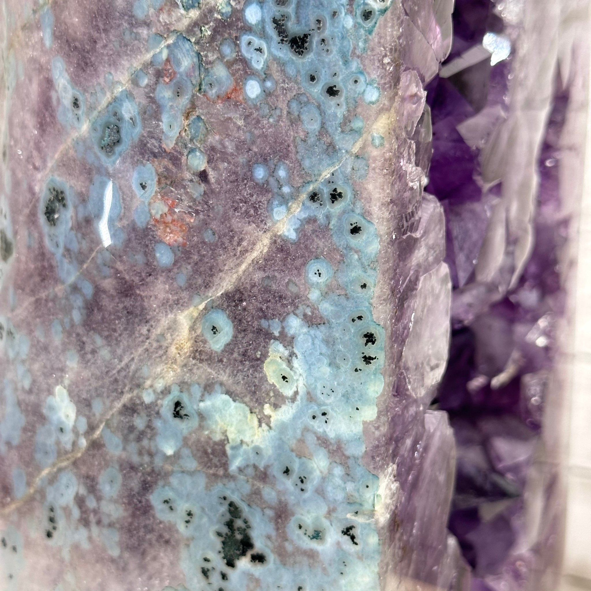 Extra Quality Polished Brazilian Amethyst Cathedral, 83.8 lbs & 23" tall Model #5602-0008 by Brazil Gems - Brazil GemsBrazil GemsExtra Quality Polished Brazilian Amethyst Cathedral, 83.8 lbs & 23" tall Model #5602-0008 by Brazil GemsPolished Cathedrals5602-0008