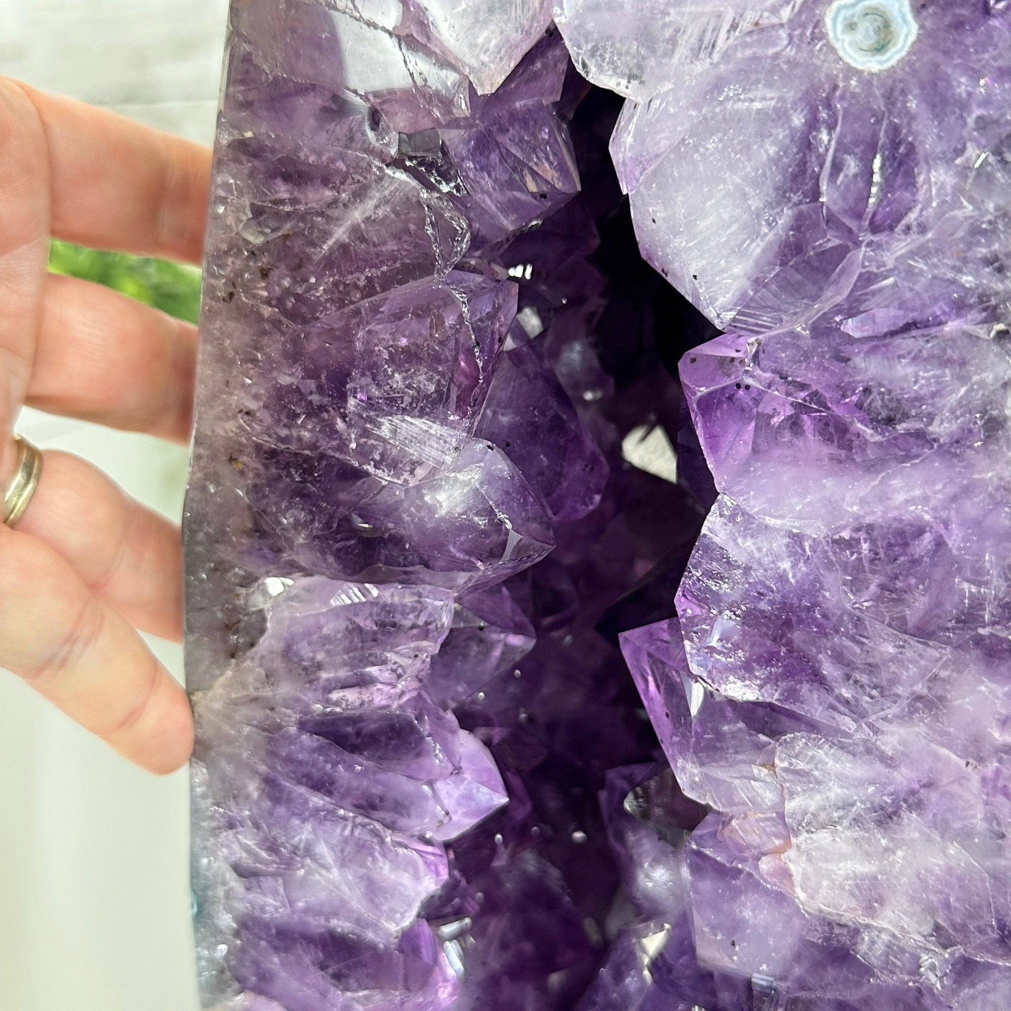 Extra Quality Polished Brazilian Amethyst Cathedral, 83.8 lbs & 23" tall Model #5602-0008 by Brazil Gems - Brazil GemsBrazil GemsExtra Quality Polished Brazilian Amethyst Cathedral, 83.8 lbs & 23" tall Model #5602-0008 by Brazil GemsPolished Cathedrals5602-0008