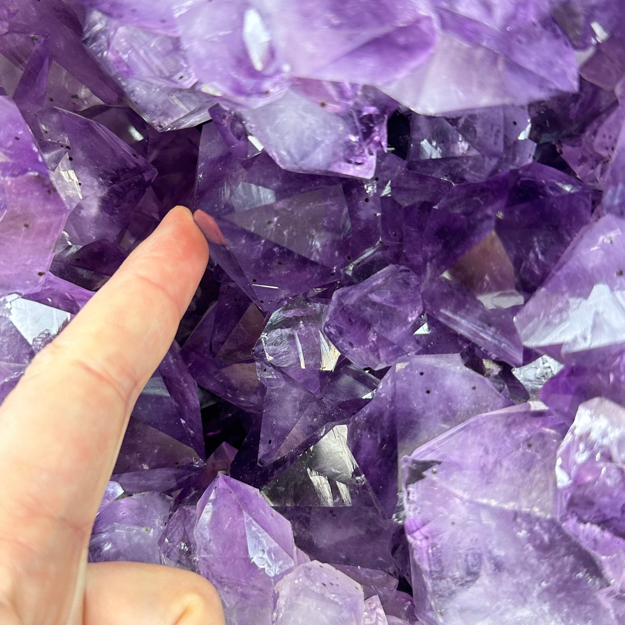 Extra Quality Polished Brazilian Amethyst Cathedral, 83.8 lbs & 23" tall Model #5602-0008 by Brazil Gems - Brazil GemsBrazil GemsExtra Quality Polished Brazilian Amethyst Cathedral, 83.8 lbs & 23" tall Model #5602-0008 by Brazil GemsPolished Cathedrals5602-0008