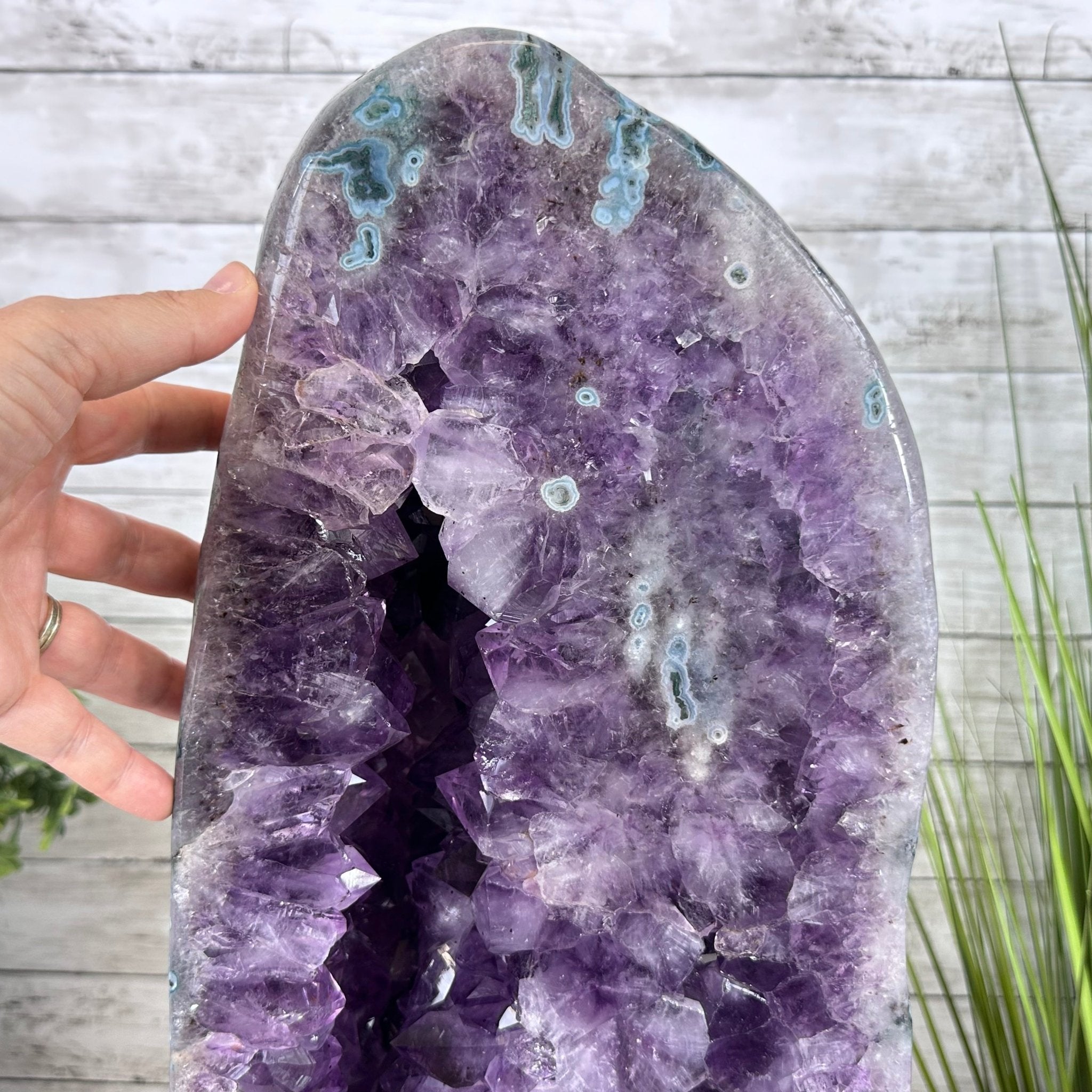 Extra Quality Polished Brazilian Amethyst Cathedral, 83.8 lbs & 23" tall Model #5602-0008 by Brazil Gems - Brazil GemsBrazil GemsExtra Quality Polished Brazilian Amethyst Cathedral, 83.8 lbs & 23" tall Model #5602-0008 by Brazil GemsPolished Cathedrals5602-0008