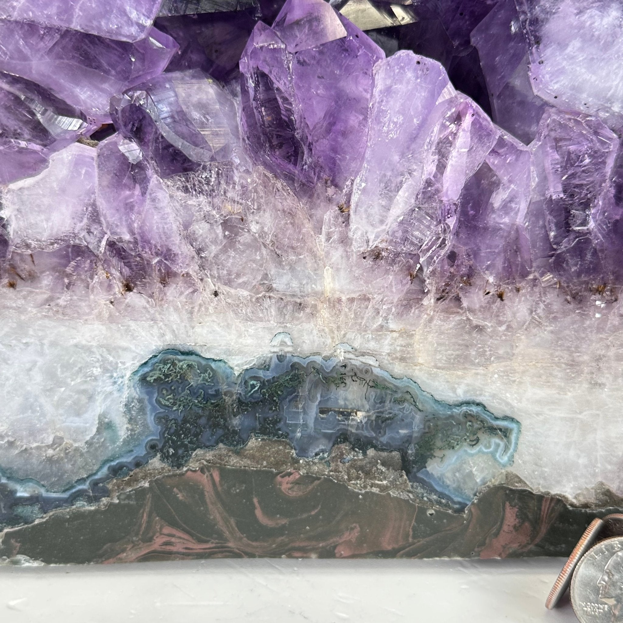 Extra Quality Polished Brazilian Amethyst Cathedral, 83.8 lbs & 23" tall Model #5602-0008 by Brazil Gems - Brazil GemsBrazil GemsExtra Quality Polished Brazilian Amethyst Cathedral, 83.8 lbs & 23" tall Model #5602-0008 by Brazil GemsPolished Cathedrals5602-0008