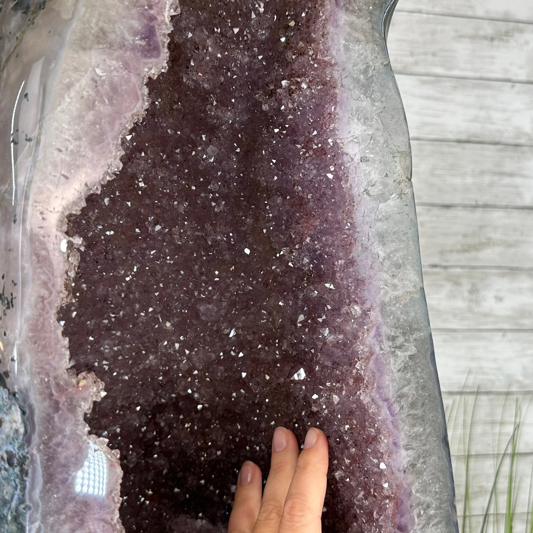 Extra Quality Polished Brazilian Amethyst Cathedral, 84.8 lbs & 26.2" tall Model #5602-0164 by Brazil Gems - Brazil GemsBrazil GemsExtra Quality Polished Brazilian Amethyst Cathedral, 84.8 lbs & 26.2" tall Model #5602-0164 by Brazil GemsPolished Cathedrals5602-0164