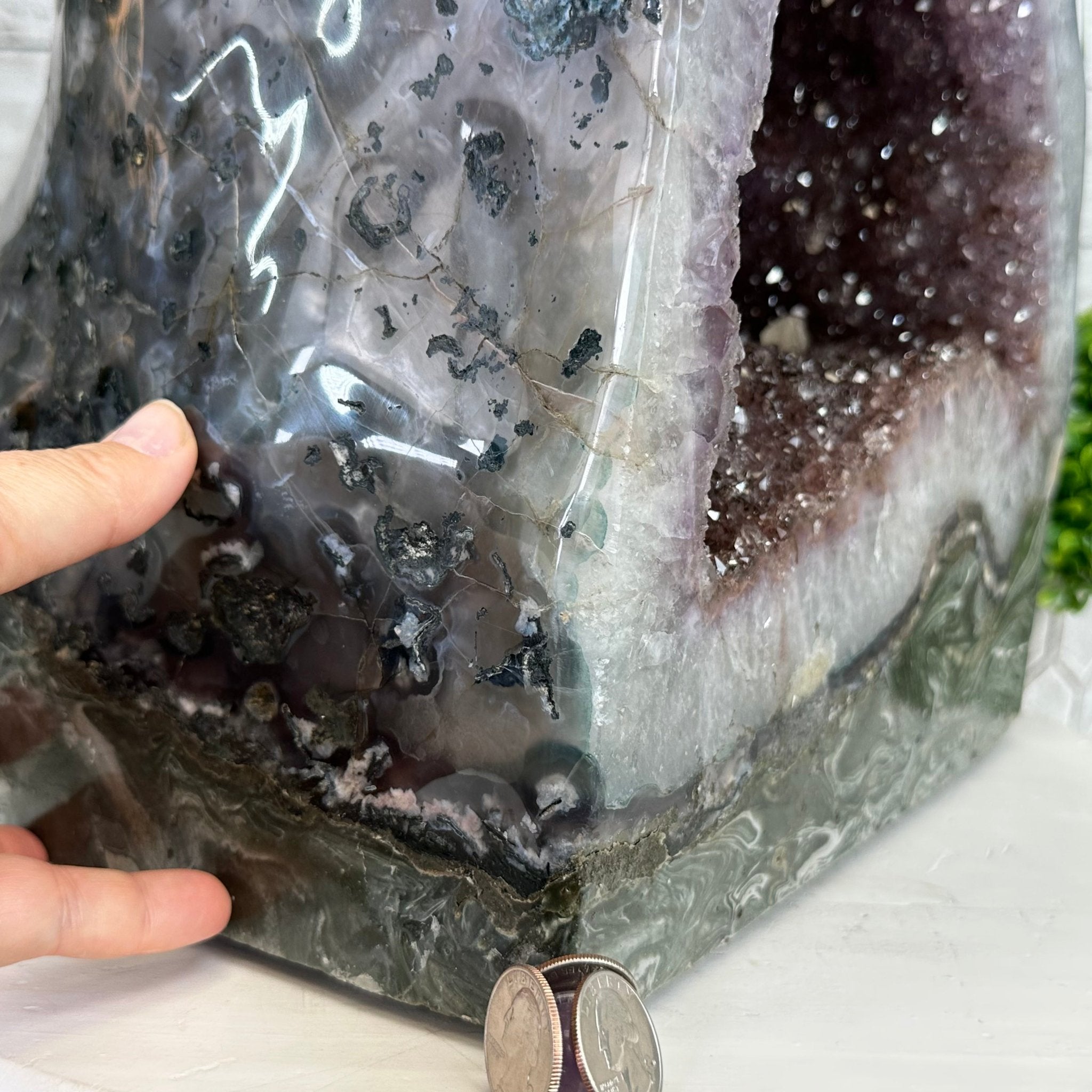 Extra Quality Polished Brazilian Amethyst Cathedral, 84.8 lbs & 26.2" tall Model #5602-0164 by Brazil Gems - Brazil GemsBrazil GemsExtra Quality Polished Brazilian Amethyst Cathedral, 84.8 lbs & 26.2" tall Model #5602-0164 by Brazil GemsPolished Cathedrals5602-0164