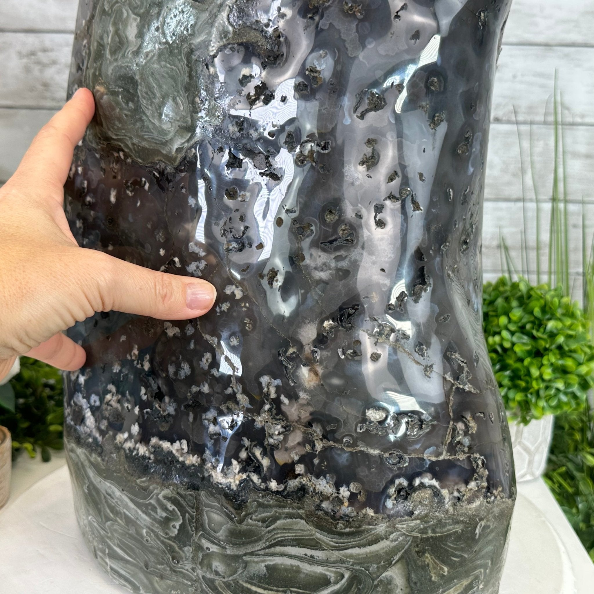 Extra Quality Polished Brazilian Amethyst Cathedral, 84.8 lbs & 26.2" tall Model #5602-0164 by Brazil Gems - Brazil GemsBrazil GemsExtra Quality Polished Brazilian Amethyst Cathedral, 84.8 lbs & 26.2" tall Model #5602-0164 by Brazil GemsPolished Cathedrals5602-0164