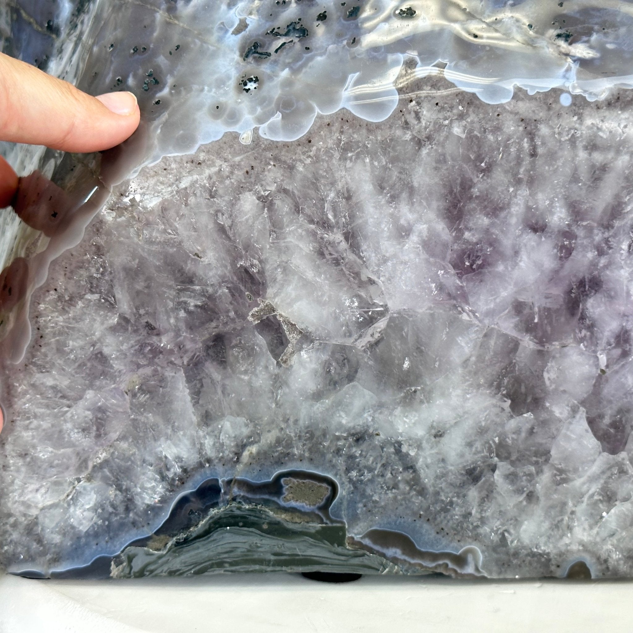 Extra Quality Polished Brazilian Amethyst Cathedral, 85.7 lbs & 13.9" tall Model #5602-0018 by Brazil Gems - Brazil GemsBrazil GemsExtra Quality Polished Brazilian Amethyst Cathedral, 85.7 lbs & 13.9" tall Model #5602-0018 by Brazil GemsPolished Cathedrals5602-0018