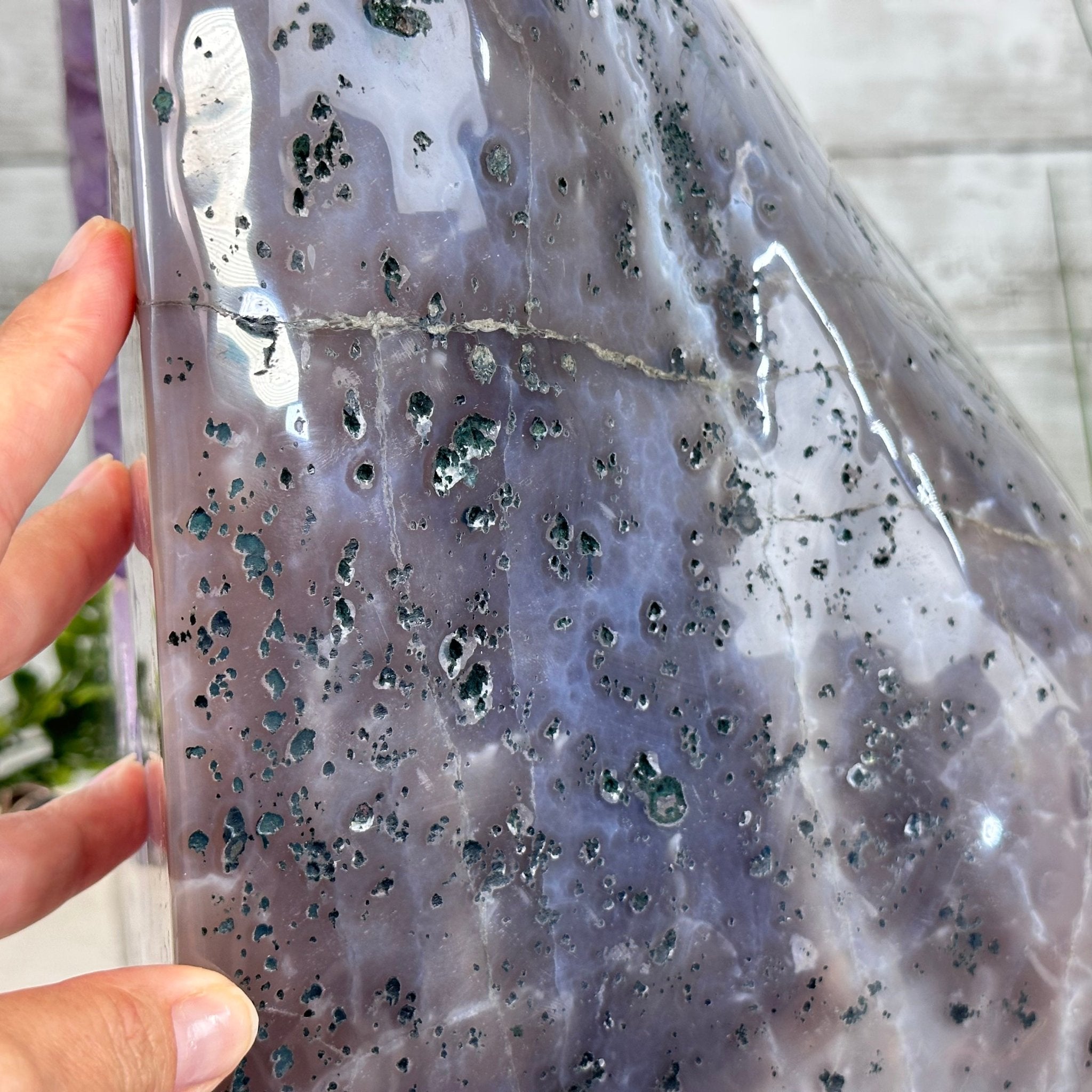 Extra Quality Polished Brazilian Amethyst Cathedral, 85.7 lbs & 13.9" tall Model #5602-0018 by Brazil Gems - Brazil GemsBrazil GemsExtra Quality Polished Brazilian Amethyst Cathedral, 85.7 lbs & 13.9" tall Model #5602-0018 by Brazil GemsPolished Cathedrals5602-0018