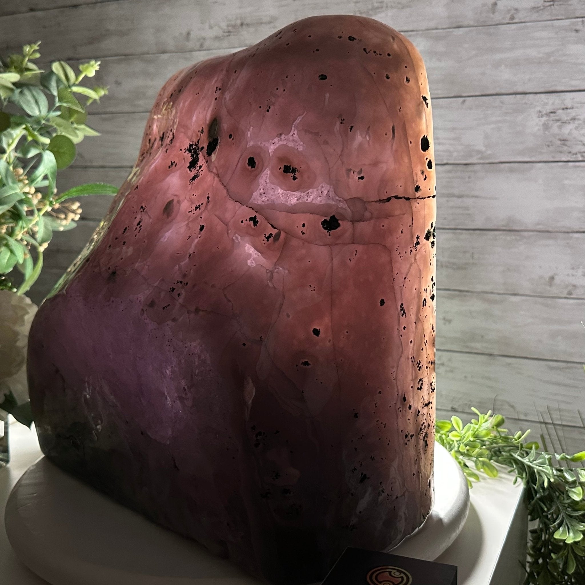 Extra Quality Polished Brazilian Amethyst Cathedral, 85.7 lbs & 13.9" tall Model #5602-0018 by Brazil Gems - Brazil GemsBrazil GemsExtra Quality Polished Brazilian Amethyst Cathedral, 85.7 lbs & 13.9" tall Model #5602-0018 by Brazil GemsPolished Cathedrals5602-0018