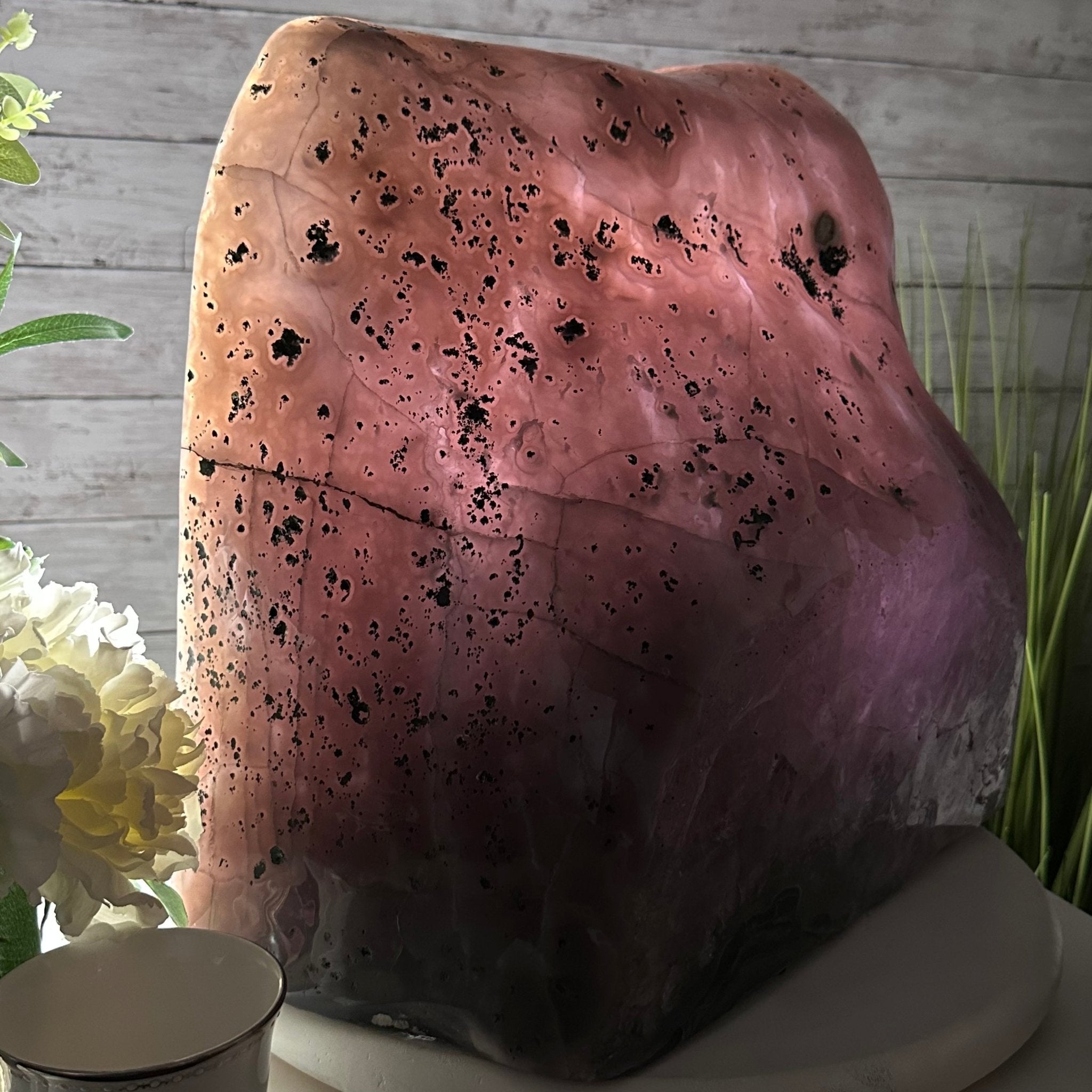 Extra Quality Polished Brazilian Amethyst Cathedral, 85.7 lbs & 13.9" tall Model #5602-0018 by Brazil Gems - Brazil GemsBrazil GemsExtra Quality Polished Brazilian Amethyst Cathedral, 85.7 lbs & 13.9" tall Model #5602-0018 by Brazil GemsPolished Cathedrals5602-0018