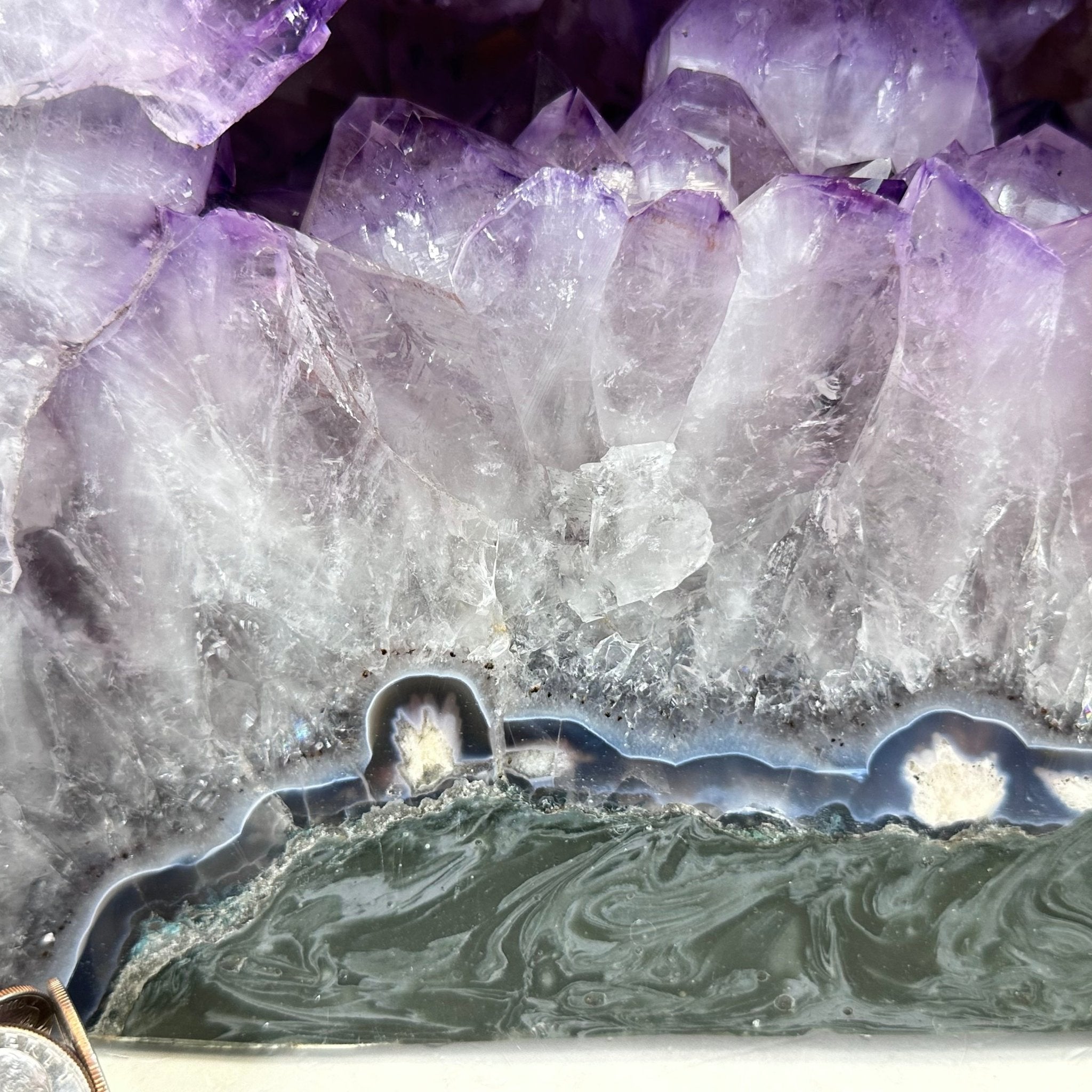 Extra Quality Polished Brazilian Amethyst Cathedral, 85.7 lbs & 13.9" tall Model #5602-0018 by Brazil Gems - Brazil GemsBrazil GemsExtra Quality Polished Brazilian Amethyst Cathedral, 85.7 lbs & 13.9" tall Model #5602-0018 by Brazil GemsPolished Cathedrals5602-0018