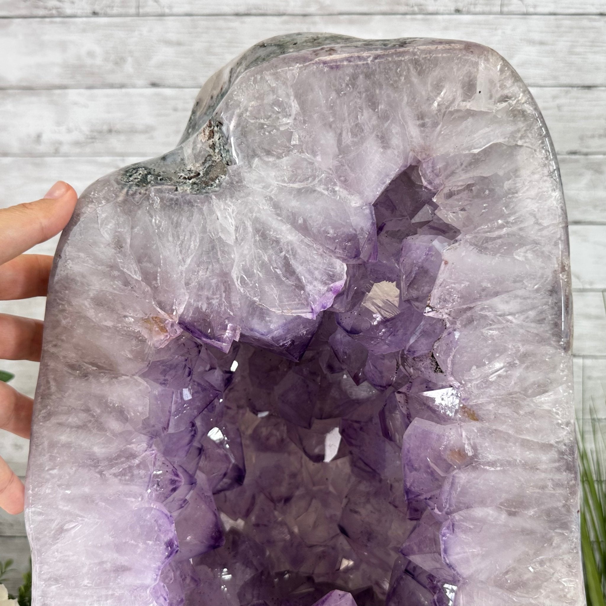 Extra Quality Polished Brazilian Amethyst Cathedral, 87.3 lbs & 17.75" tall Model #5602-0009 by Brazil Gems - Brazil GemsBrazil GemsExtra Quality Polished Brazilian Amethyst Cathedral, 87.3 lbs & 17.75" tall Model #5602-0009 by Brazil GemsPolished Cathedrals5602-0009