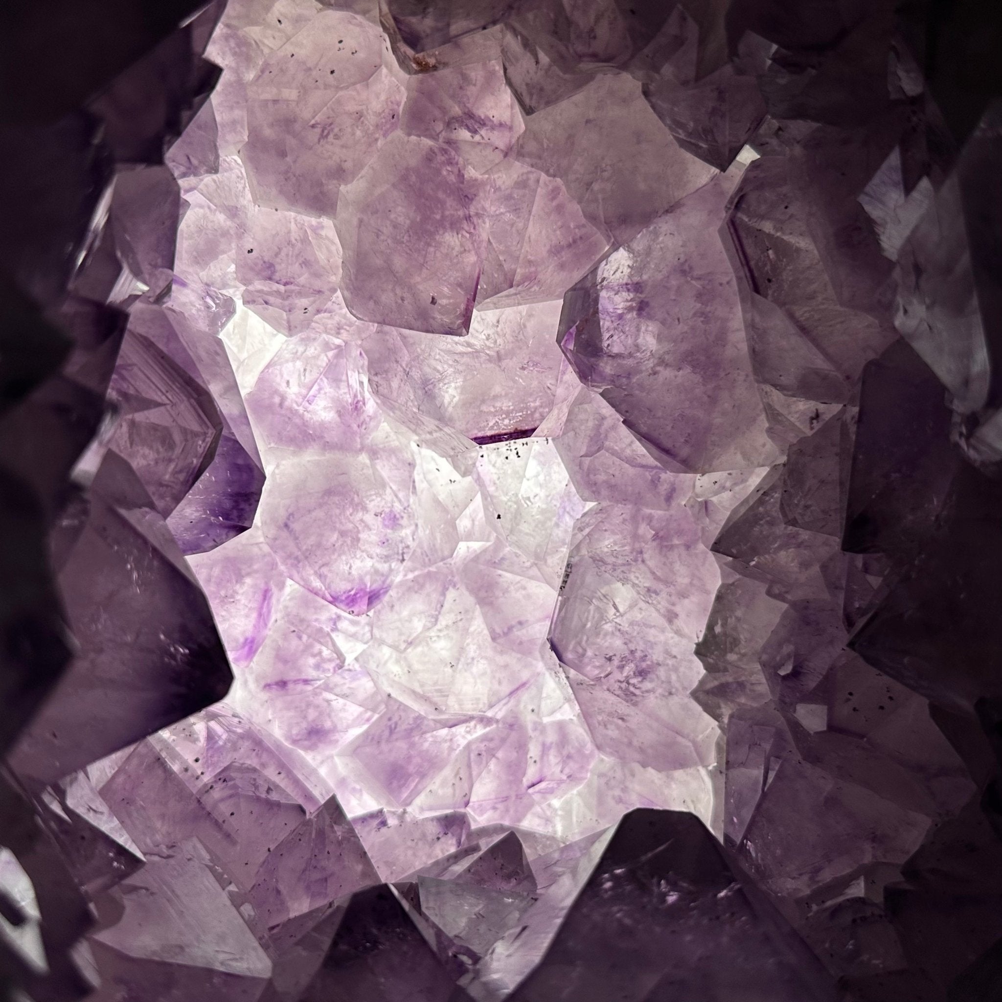 Extra Quality Polished Brazilian Amethyst Cathedral, 87.3 lbs & 17.75" tall Model #5602-0009 by Brazil Gems - Brazil GemsBrazil GemsExtra Quality Polished Brazilian Amethyst Cathedral, 87.3 lbs & 17.75" tall Model #5602-0009 by Brazil GemsPolished Cathedrals5602-0009