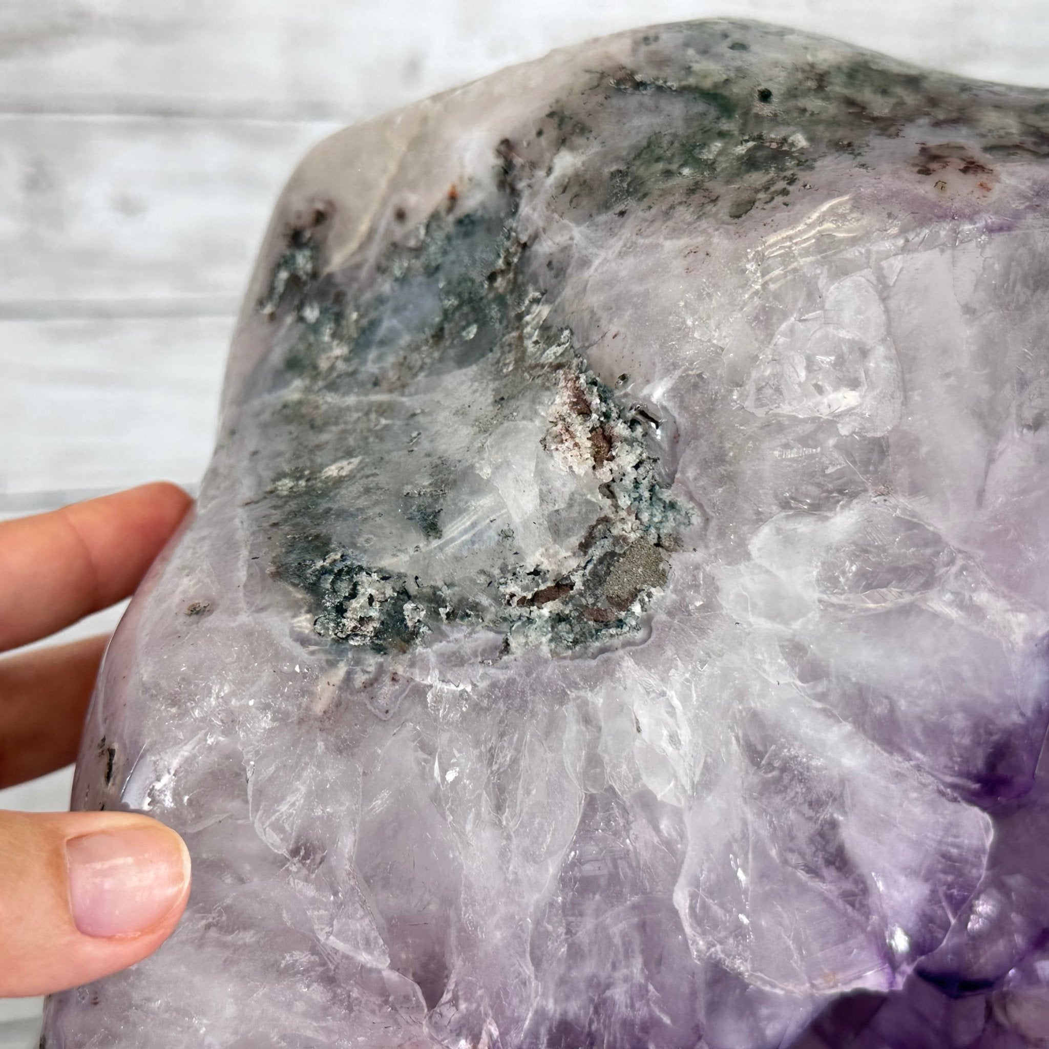 Extra Quality Polished Brazilian Amethyst Cathedral, 87.3 lbs & 17.75" tall Model #5602-0009 by Brazil Gems - Brazil GemsBrazil GemsExtra Quality Polished Brazilian Amethyst Cathedral, 87.3 lbs & 17.75" tall Model #5602-0009 by Brazil GemsPolished Cathedrals5602-0009