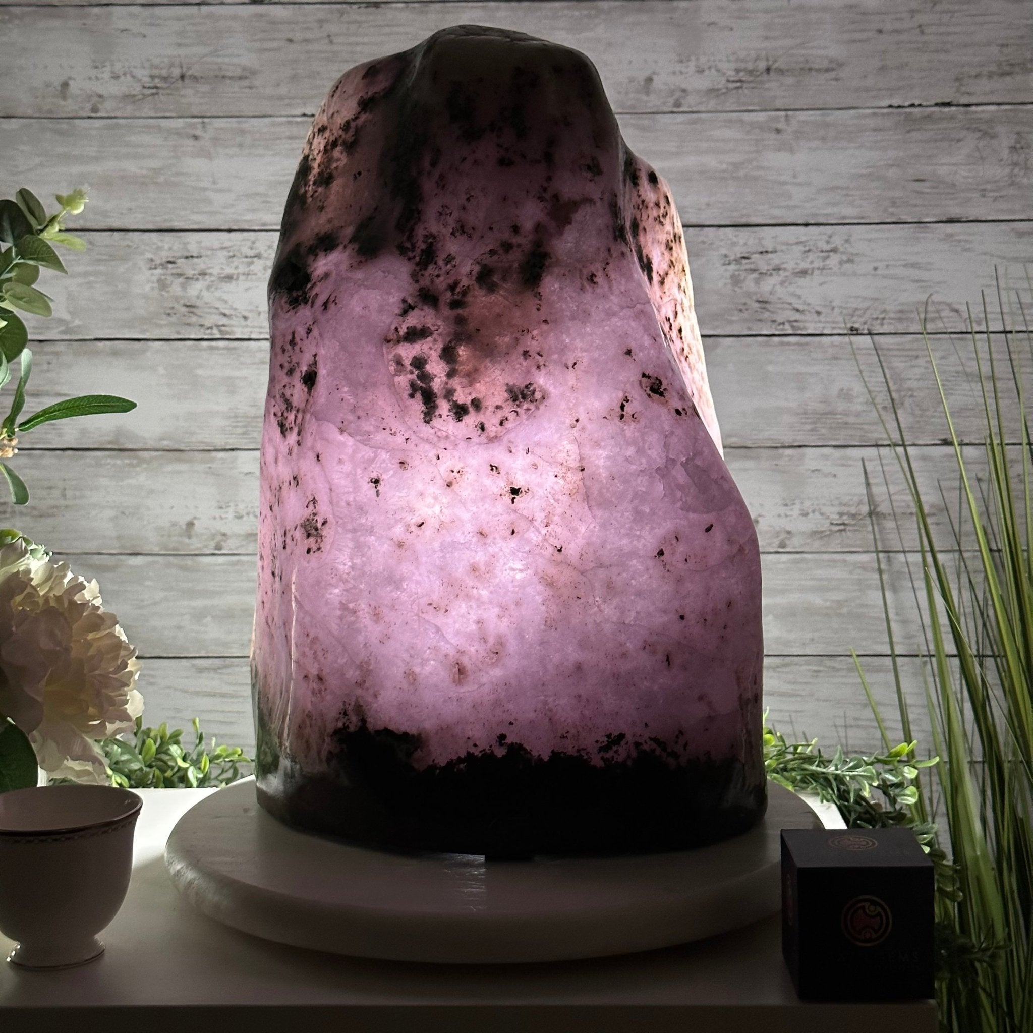 Extra Quality Polished Brazilian Amethyst Cathedral, 87.3 lbs & 17.75" tall Model #5602-0009 by Brazil Gems - Brazil GemsBrazil GemsExtra Quality Polished Brazilian Amethyst Cathedral, 87.3 lbs & 17.75" tall Model #5602-0009 by Brazil GemsPolished Cathedrals5602-0009