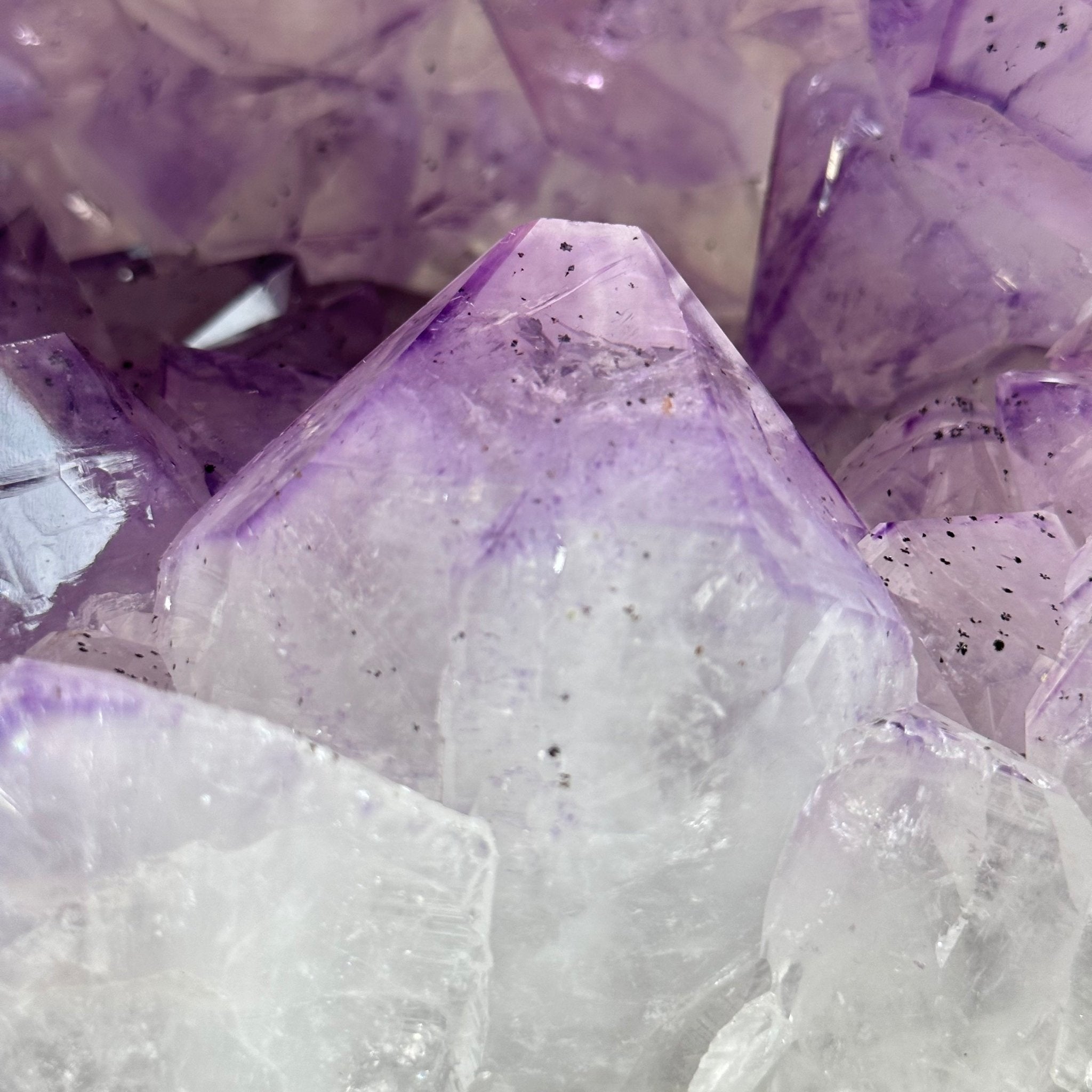 Extra Quality Polished Brazilian Amethyst Cathedral, 87.3 lbs & 17.75" tall Model #5602-0009 by Brazil Gems - Brazil GemsBrazil GemsExtra Quality Polished Brazilian Amethyst Cathedral, 87.3 lbs & 17.75" tall Model #5602-0009 by Brazil GemsPolished Cathedrals5602-0009